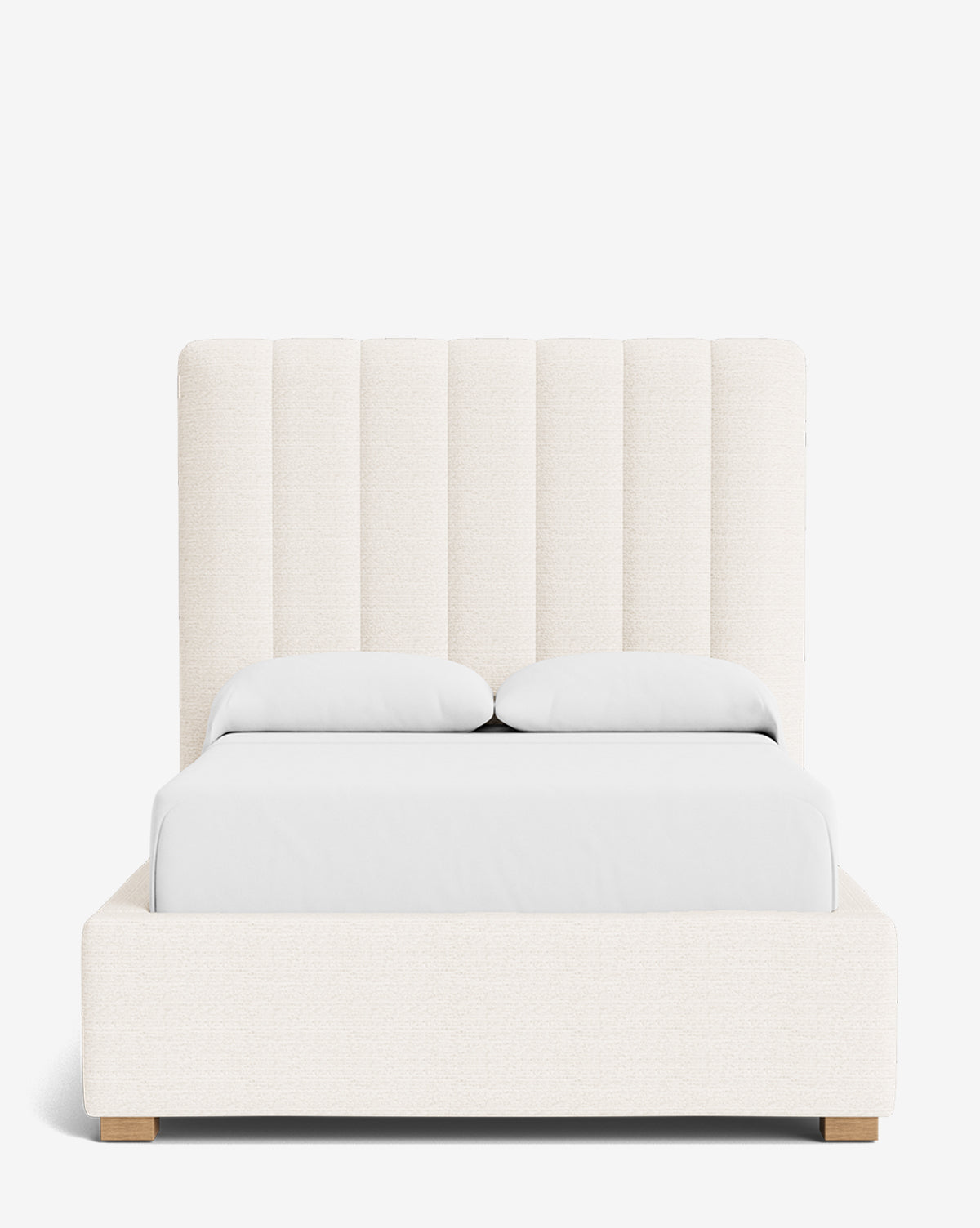 Bello Bed Tall Headboard  Fully Upholstered, Customizable Fabrics