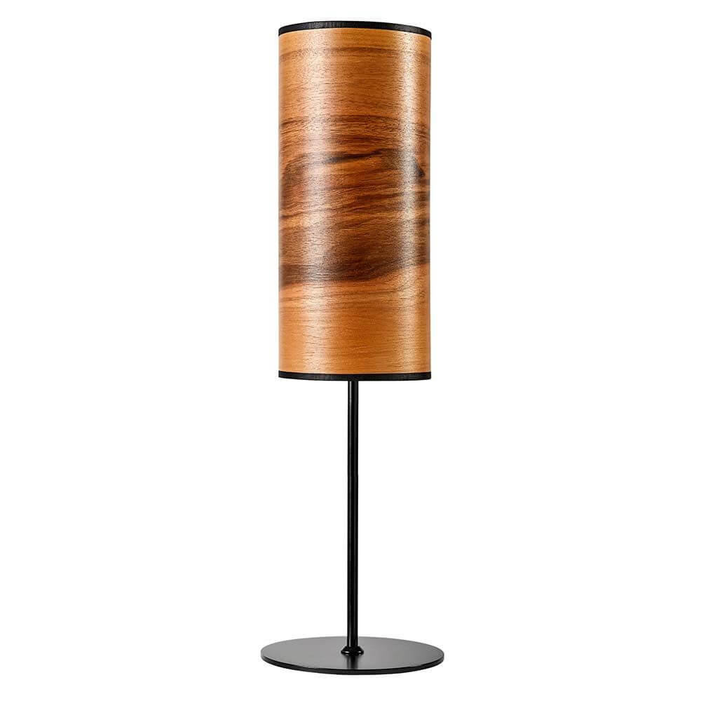 Arboreus Wooden Table Lamp | Cylindrical Shade, Real Wood Veneers