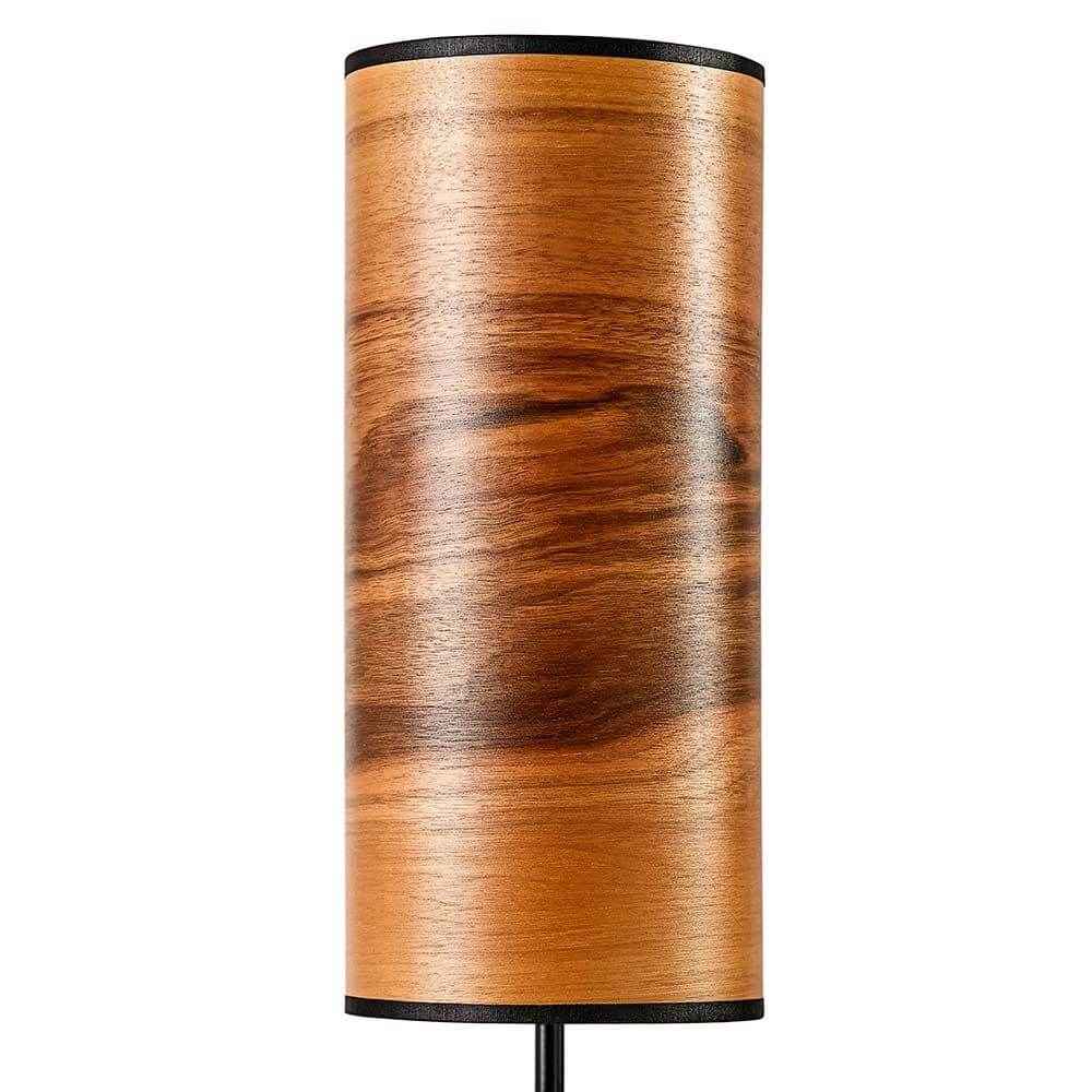 Arboreus Wooden Table Lamp | Cylindrical Shade, Real Wood Veneers