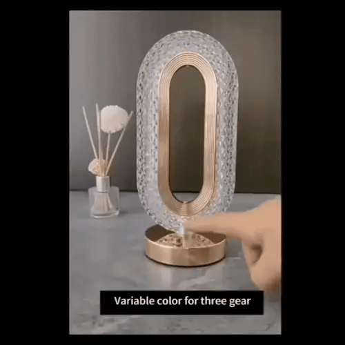 Bela Crystal Table Lamp | Touch Dimmable, Rechargeable