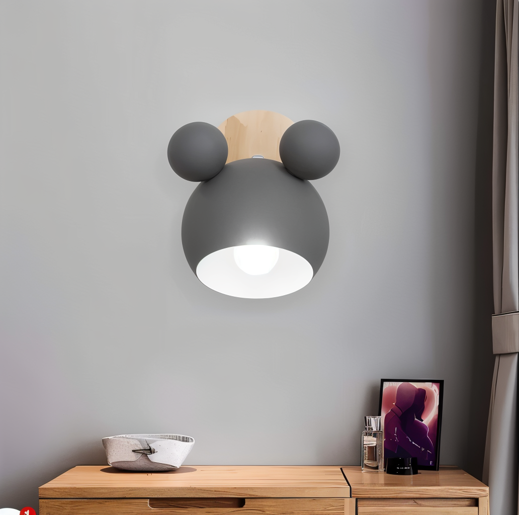 Blinky Wall Lamp | Adjustable Light Direction, Aluminium & Wood