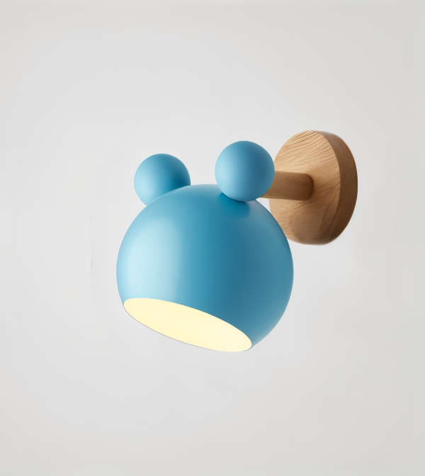 Blinky Wall Lamp | Adjustable Light Direction, Aluminium & Wood