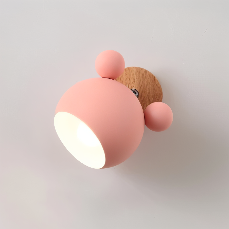 Blinky Wall Lamp | Adjustable Light Direction, Aluminium & Wood