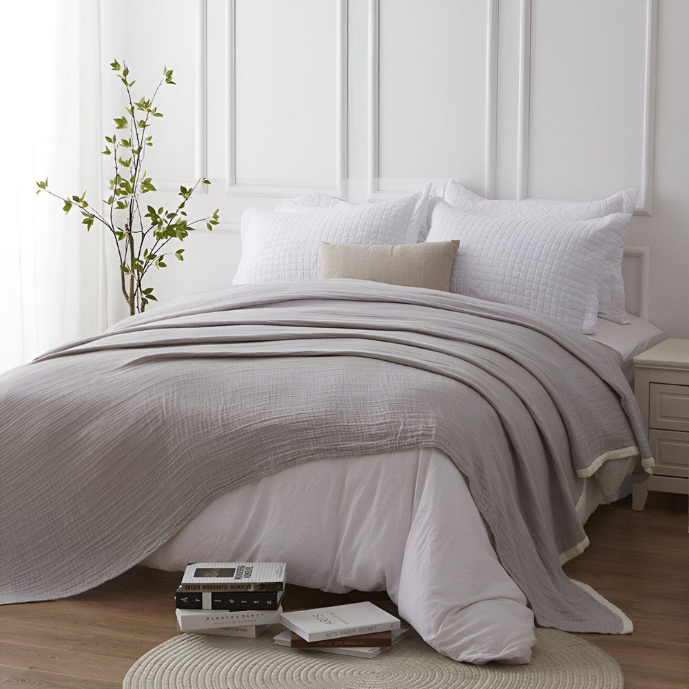 Breeze Summer Blanket | 100% Cotton, Breathable Mousseline