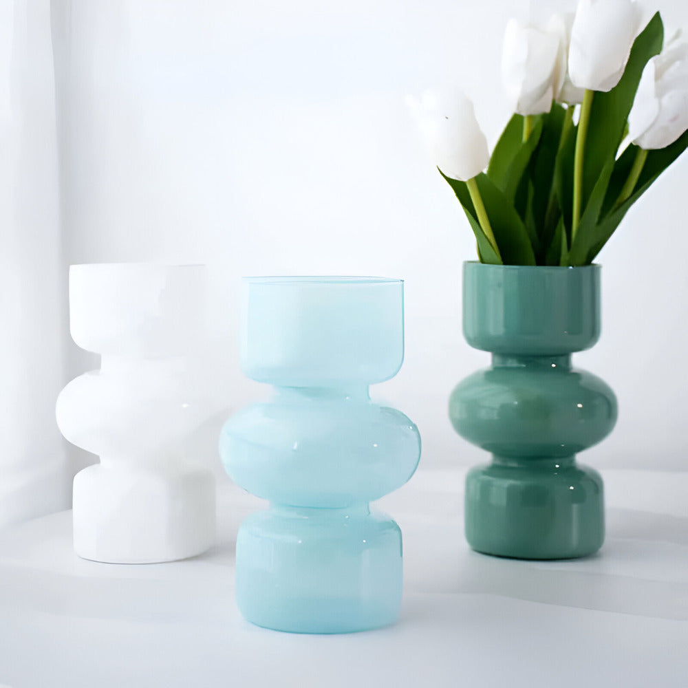 Luna Glass Vase | Scandinavian Design, Minimalist Style