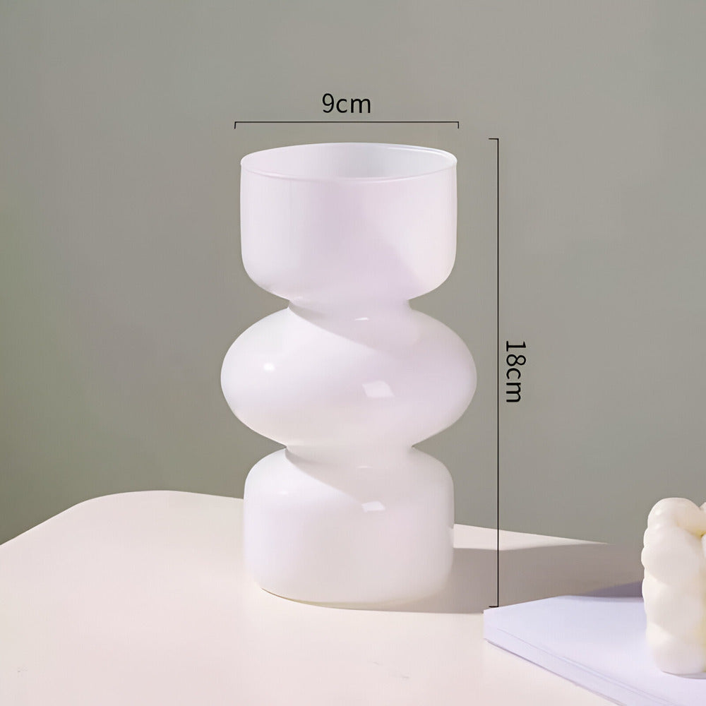Luna Glass Vase | Scandinavian Design, Minimalist Style