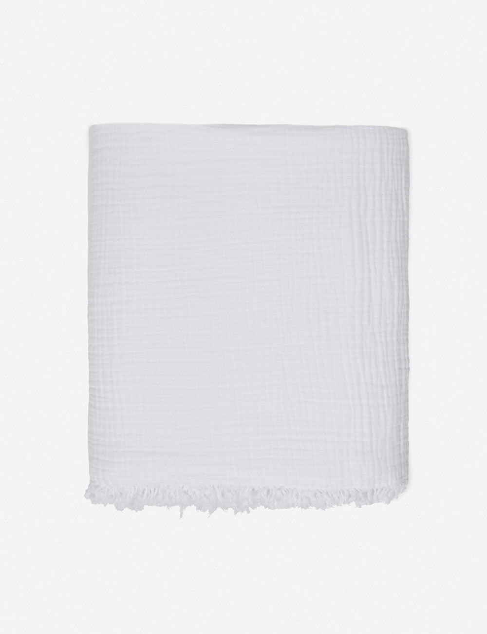 Alaia Bed Cover | Organic Cotton, Fringed Ends