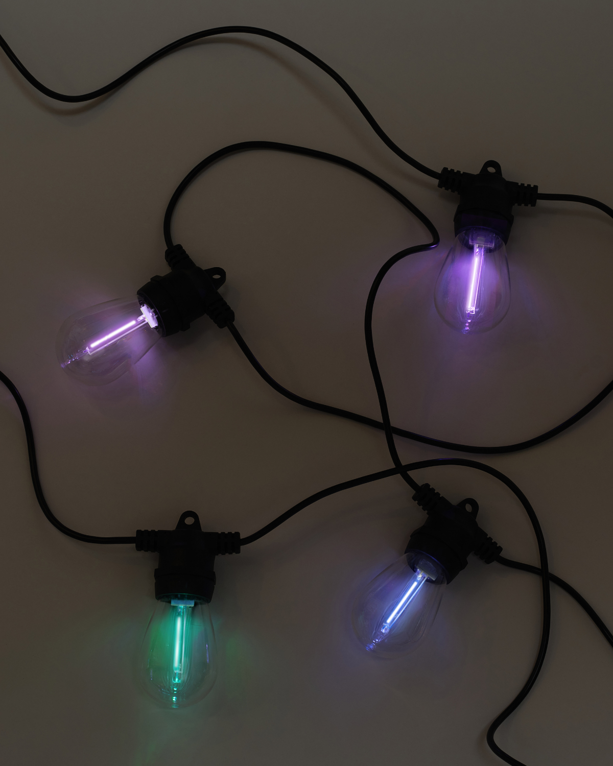 Brio RGB String Lights | Solar & Plug-in, Remote-Controlled