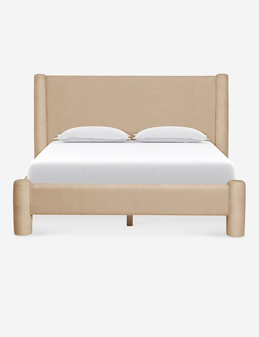 Bello Bed | Oversized Headboard, Fully-Upholstered Frame