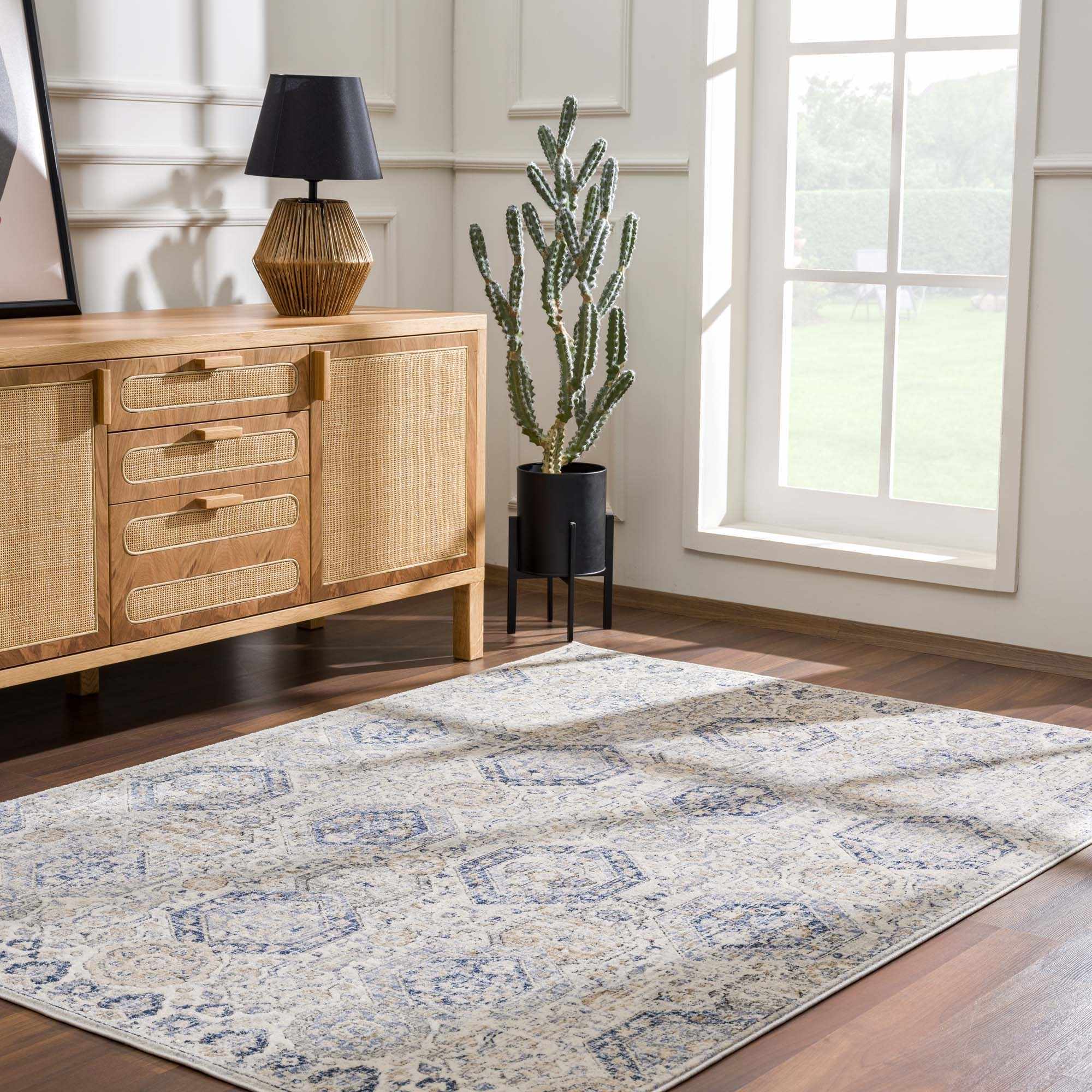 Brevity Area Rug  Traditional Machine Woven  Medium Pile