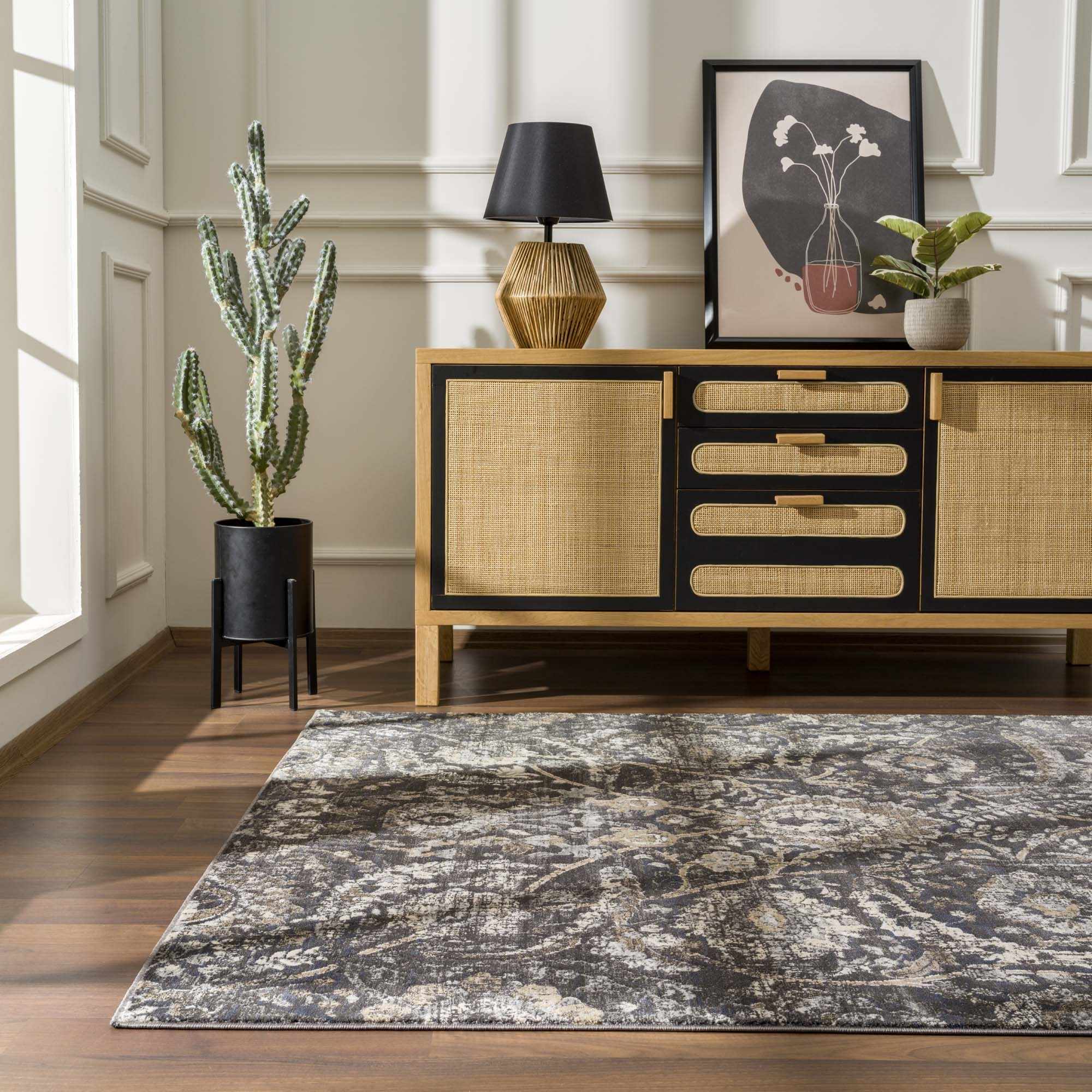 Brielle Area Rug  Traditional Persian Design, Machine Woven