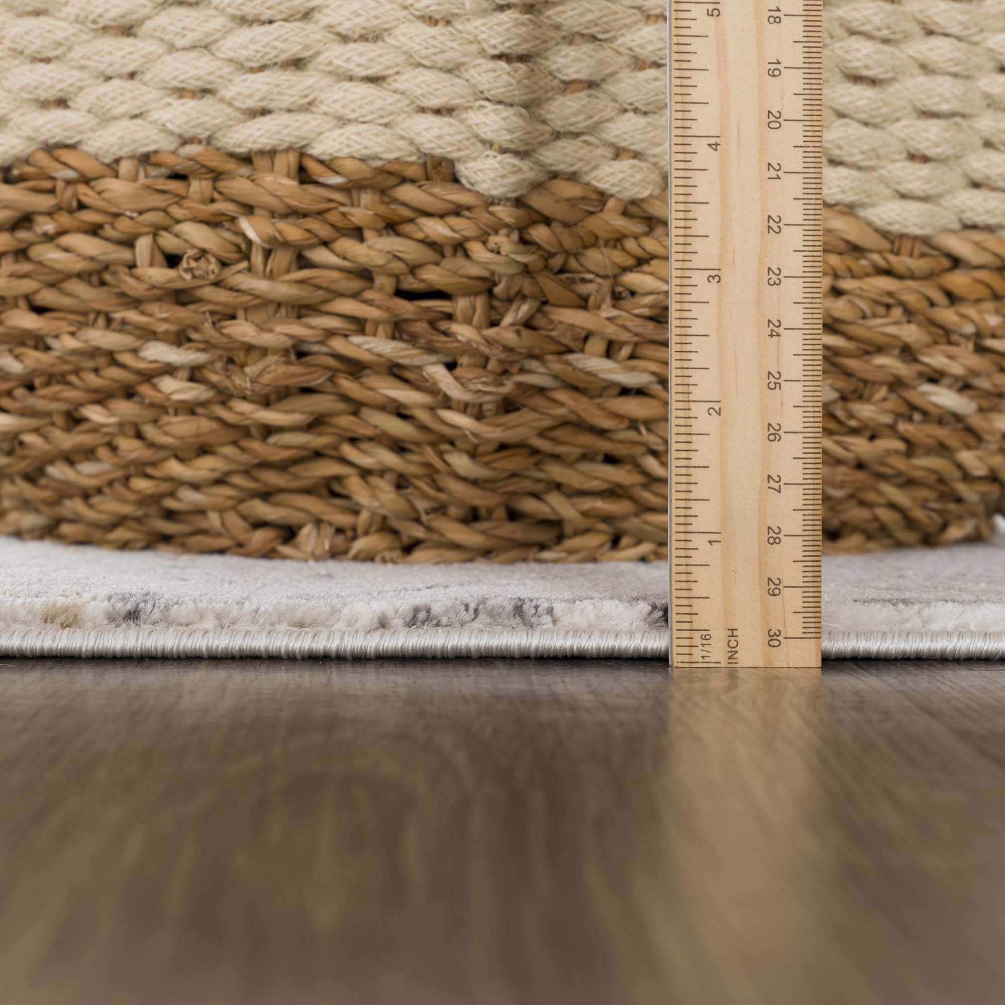 Grove Area Rug  Machine Woven  Medium Pile  Charcoal and Beige