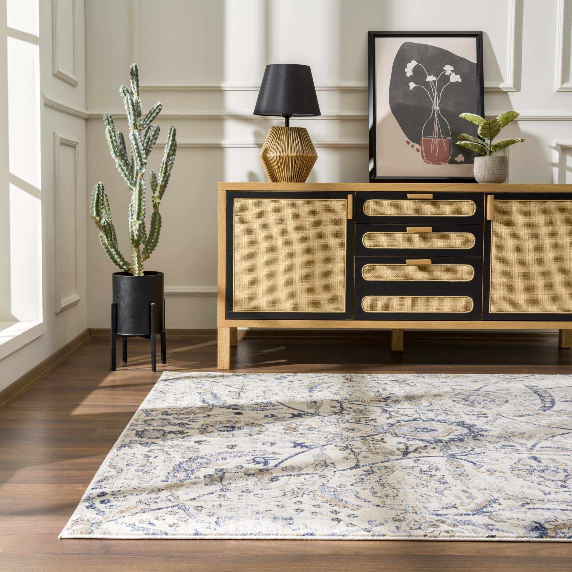 Bela Oushak Rug  Machine Woven  100% Polypropylene