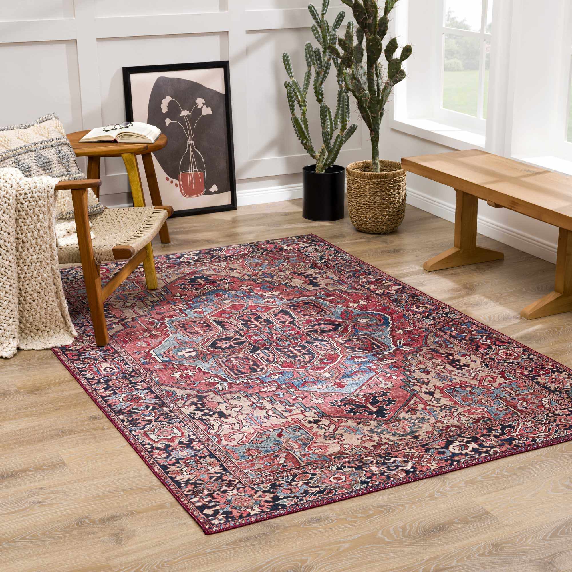 Nexis Area Rug  Machine Woven  Traditional Style  100% Polyester