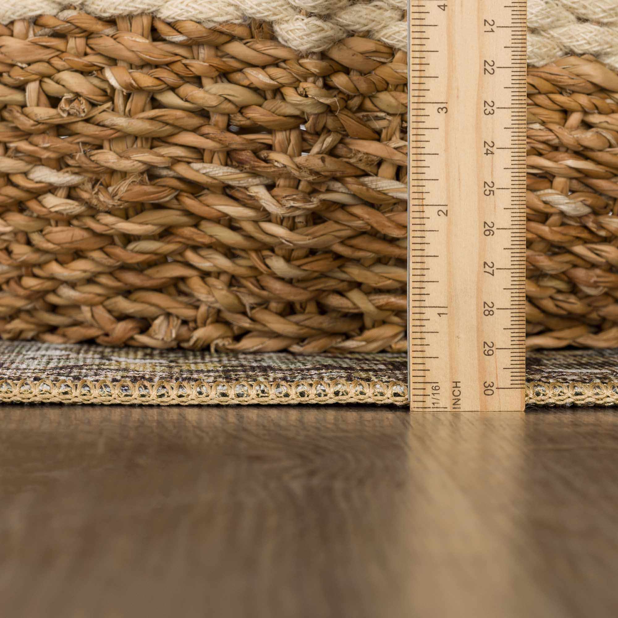 Navi Sage Green Area Rug  Machine Woven  100% Polyester