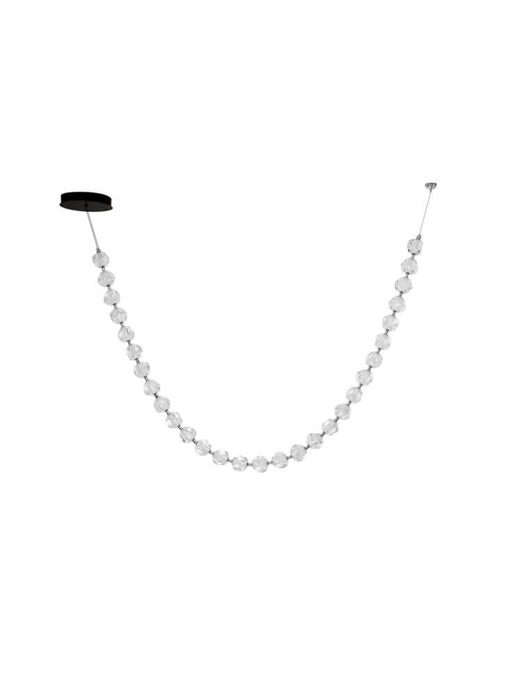 Belo LED Ceiling Light | 29-Bulb, Dimmable 3000K Black & Chrome