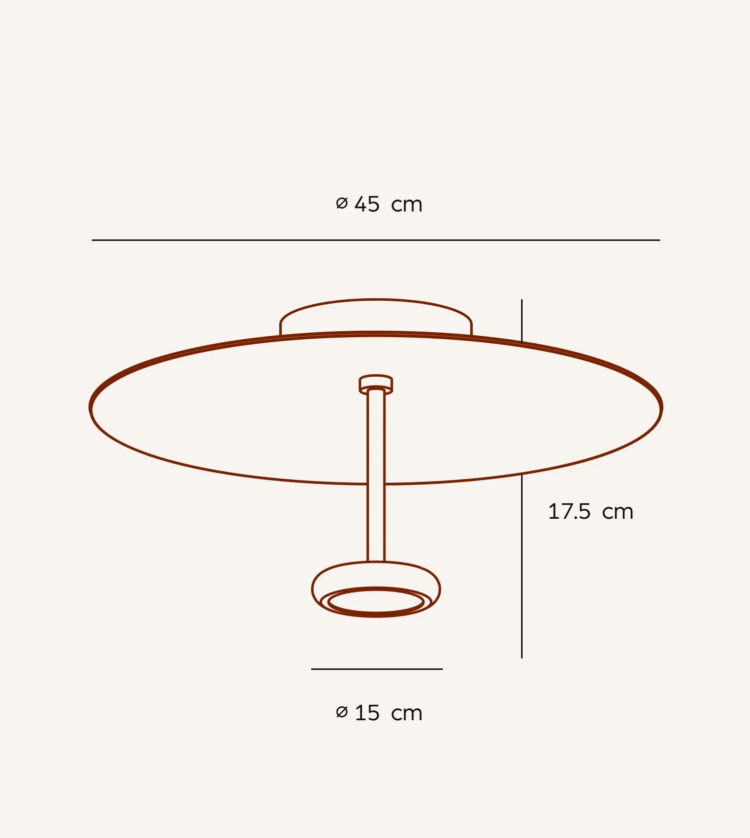 Ivy LED Ceiling Light | Dimmable, Retro Design