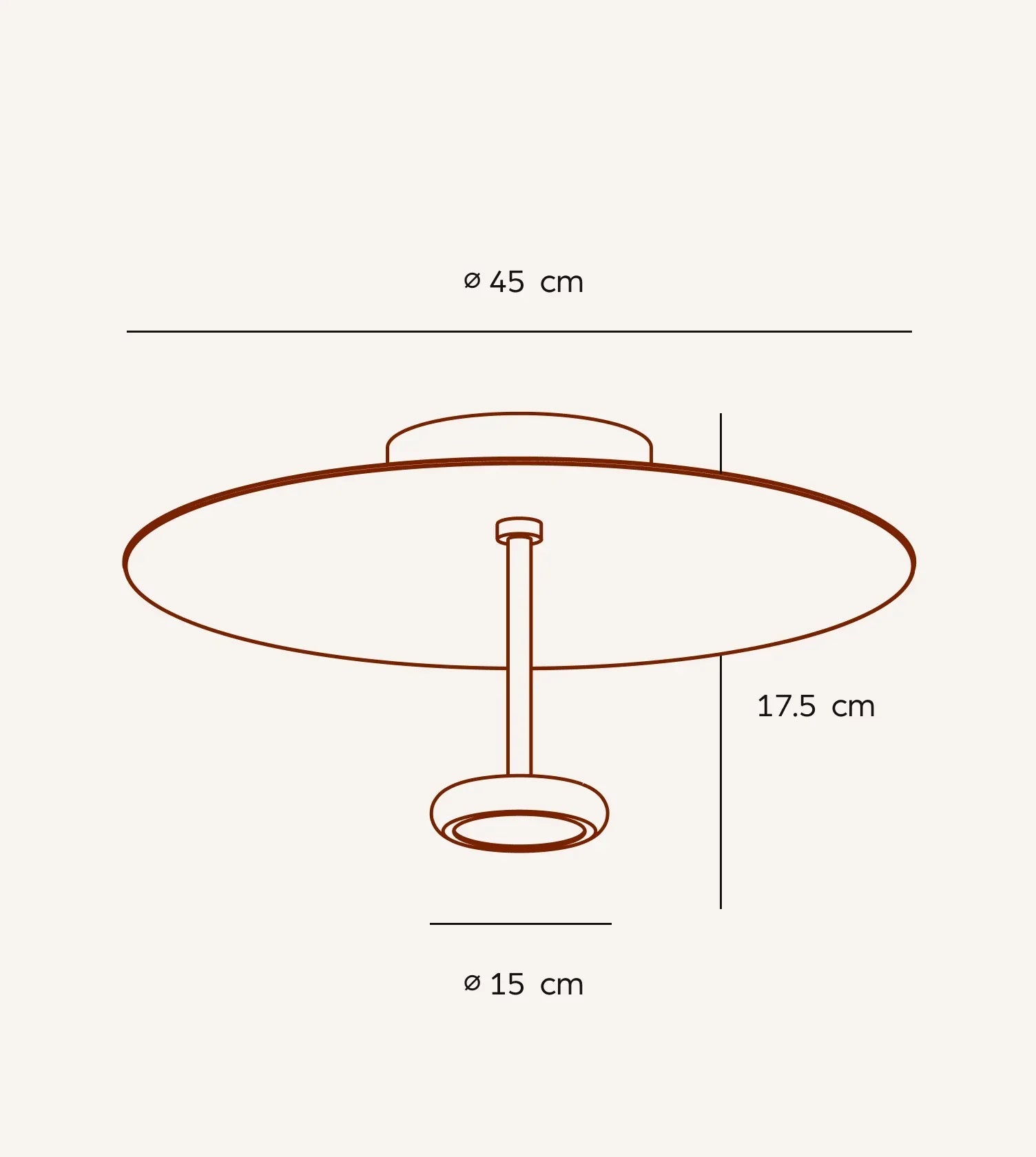 Ivy LED Ceiling Light | Dimmable, Retro Design