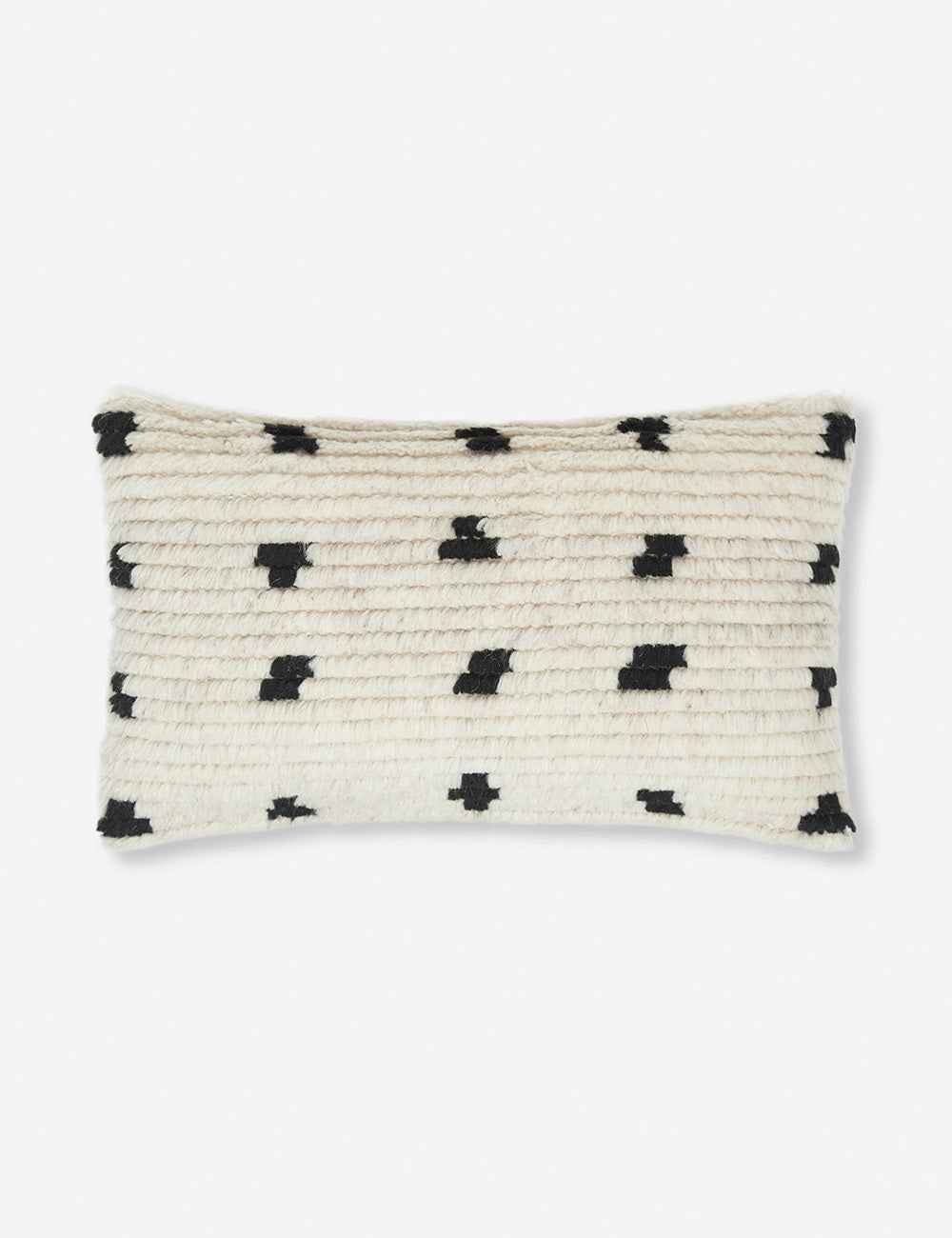 Dara Decorative Pillow | Wool-Blend, Organic Dot Motif