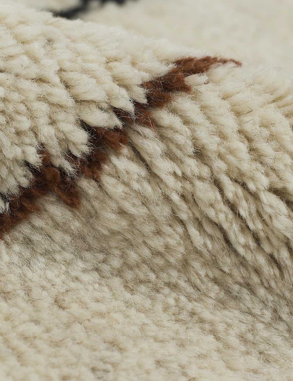Bask Irregular Grid Wool Rug | Hand-Knotted, Geometric Accents