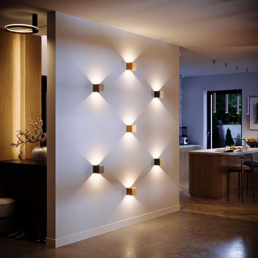 Brix LED Wall Lamp | Adjustable Light Flaps, Indoor & Outdoor IP44
