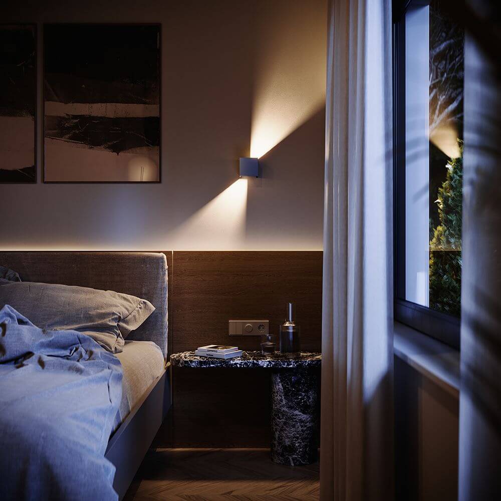 Brix LED Wall Lamp | Adjustable Light Flaps, Indoor & Outdoor IP44