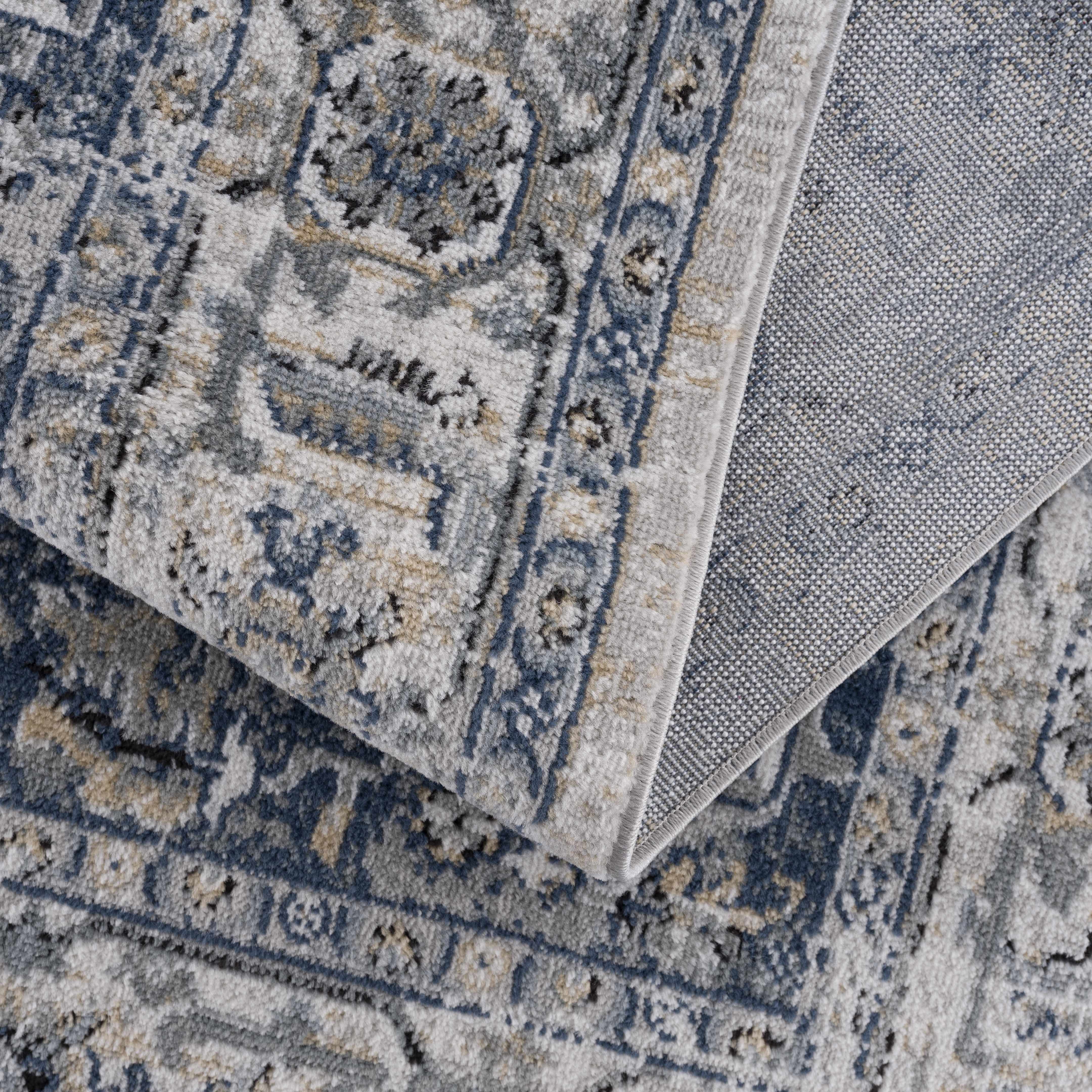 Mira Area Rug Machine Woven Light Gray, Traditional Style