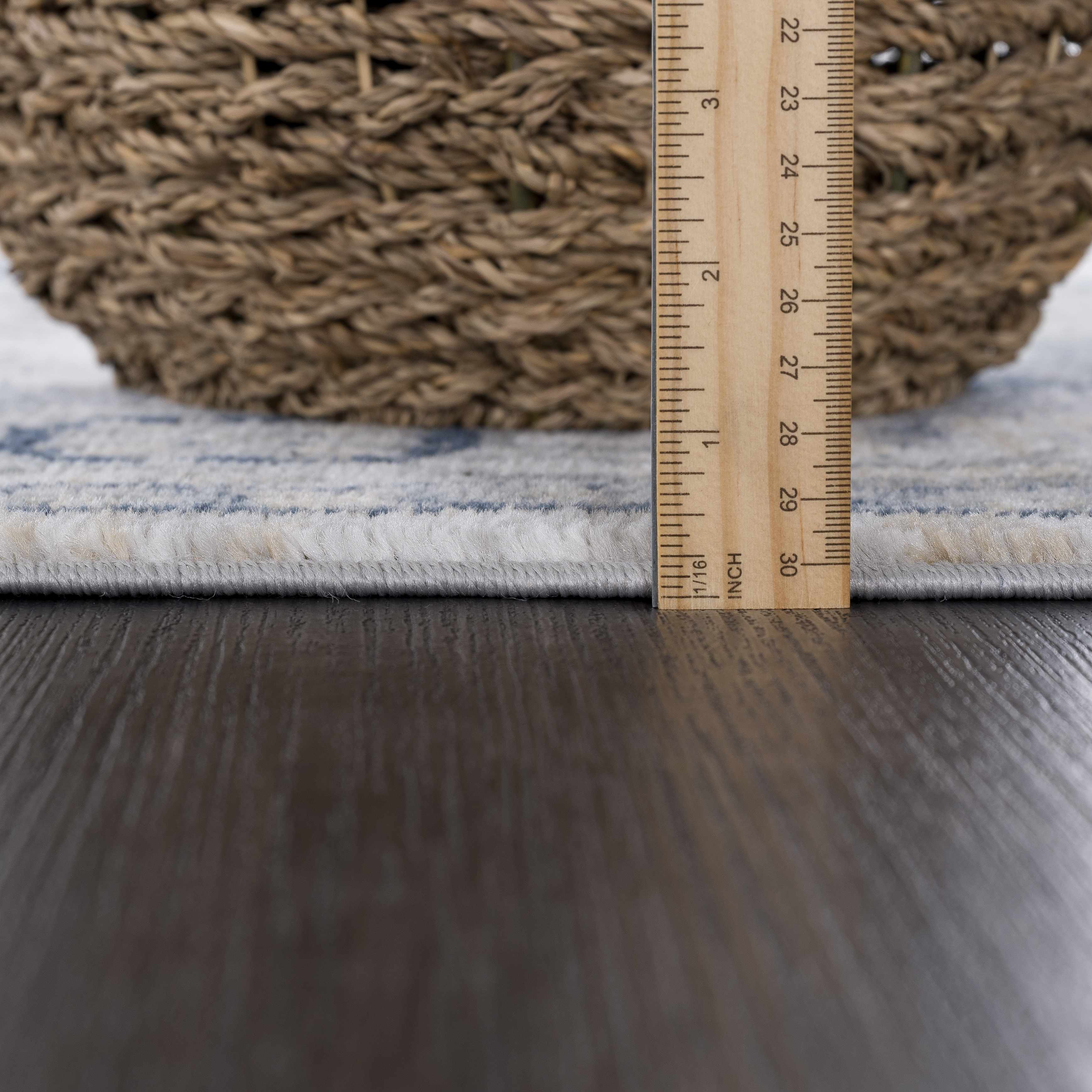 Mira Area Rug Machine Woven Light Gray, Traditional Style