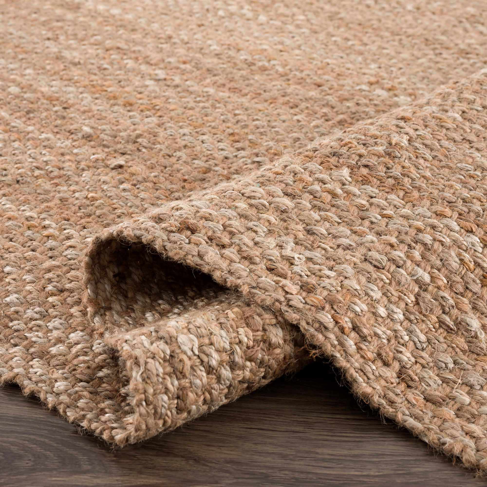 Bristol Jute Rug  Hand Woven Natural Tan, Eco-Friendly