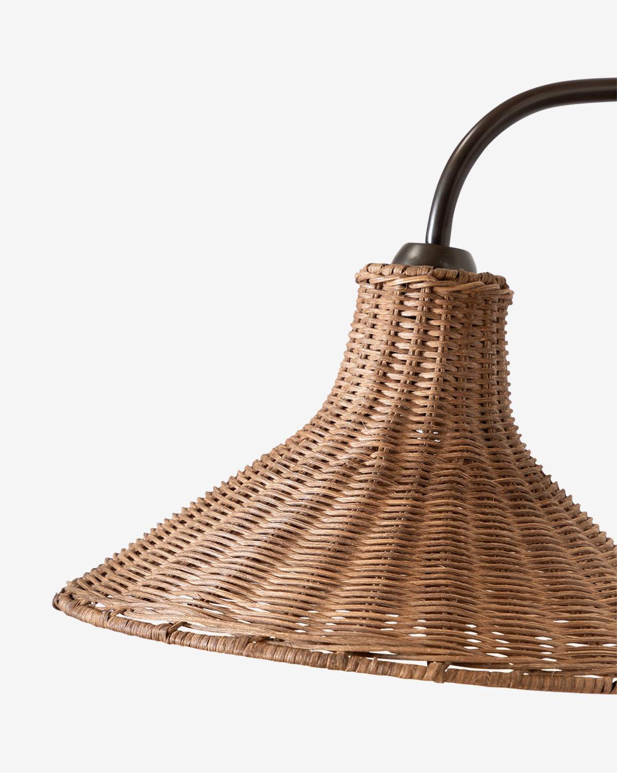 Bello Woven Sconce  Rattan Shade, Antique Bronze Finish