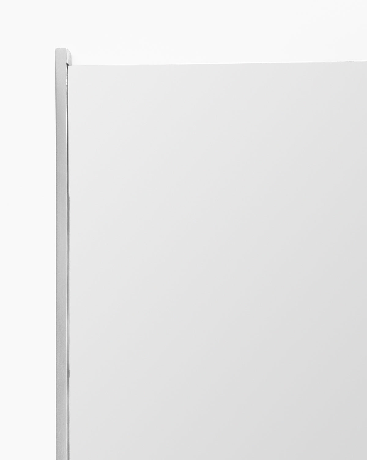 Juno Bathroom Mirror Frameless with Polished Nickel Accents