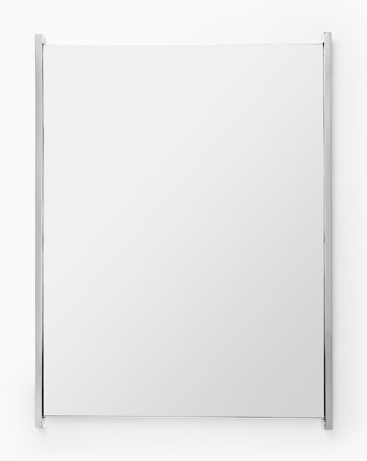 Juno Bathroom Mirror Frameless with Polished Nickel Accents