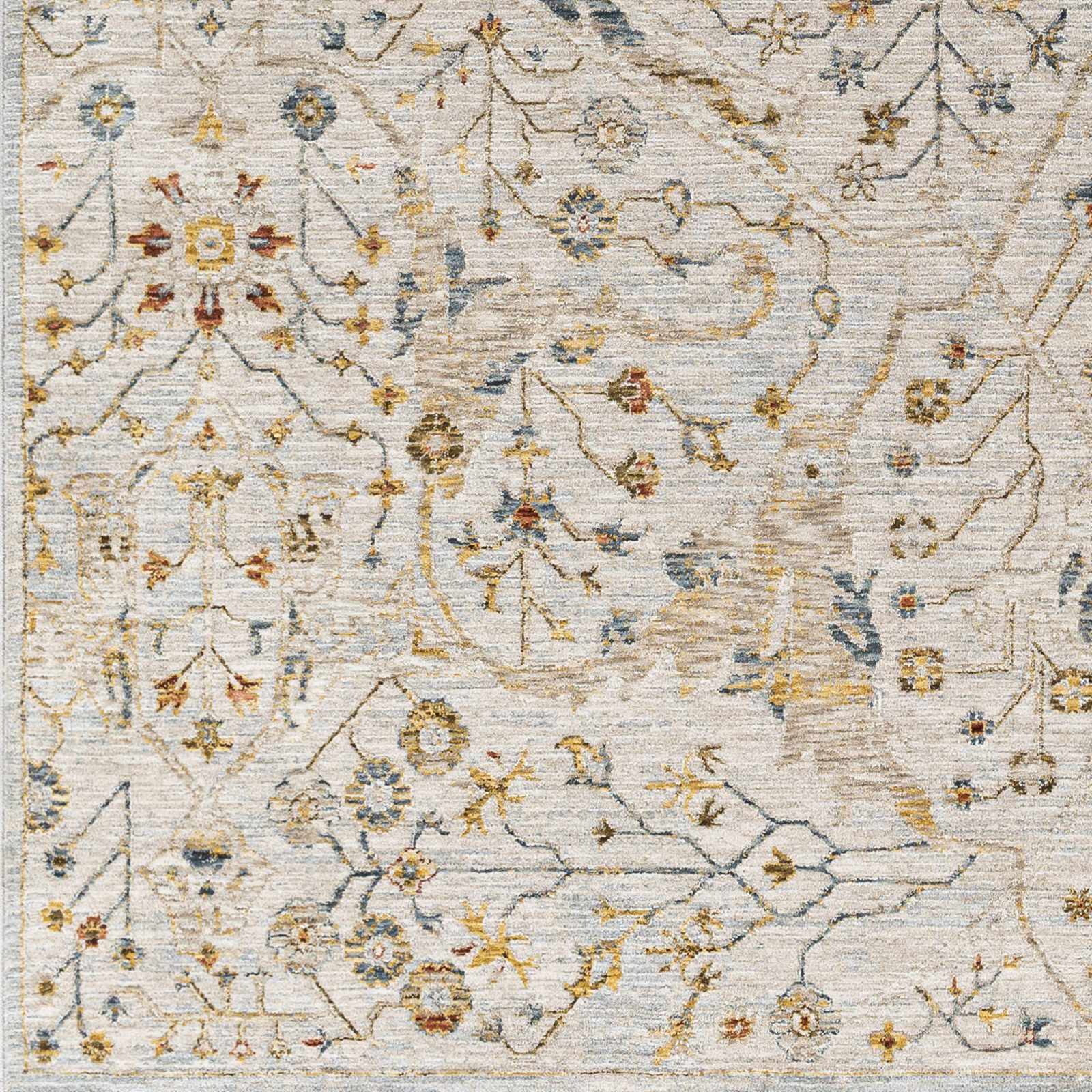Bela Oushak Floral Rug  Machine Woven, Medium Pile, Made in Turkey