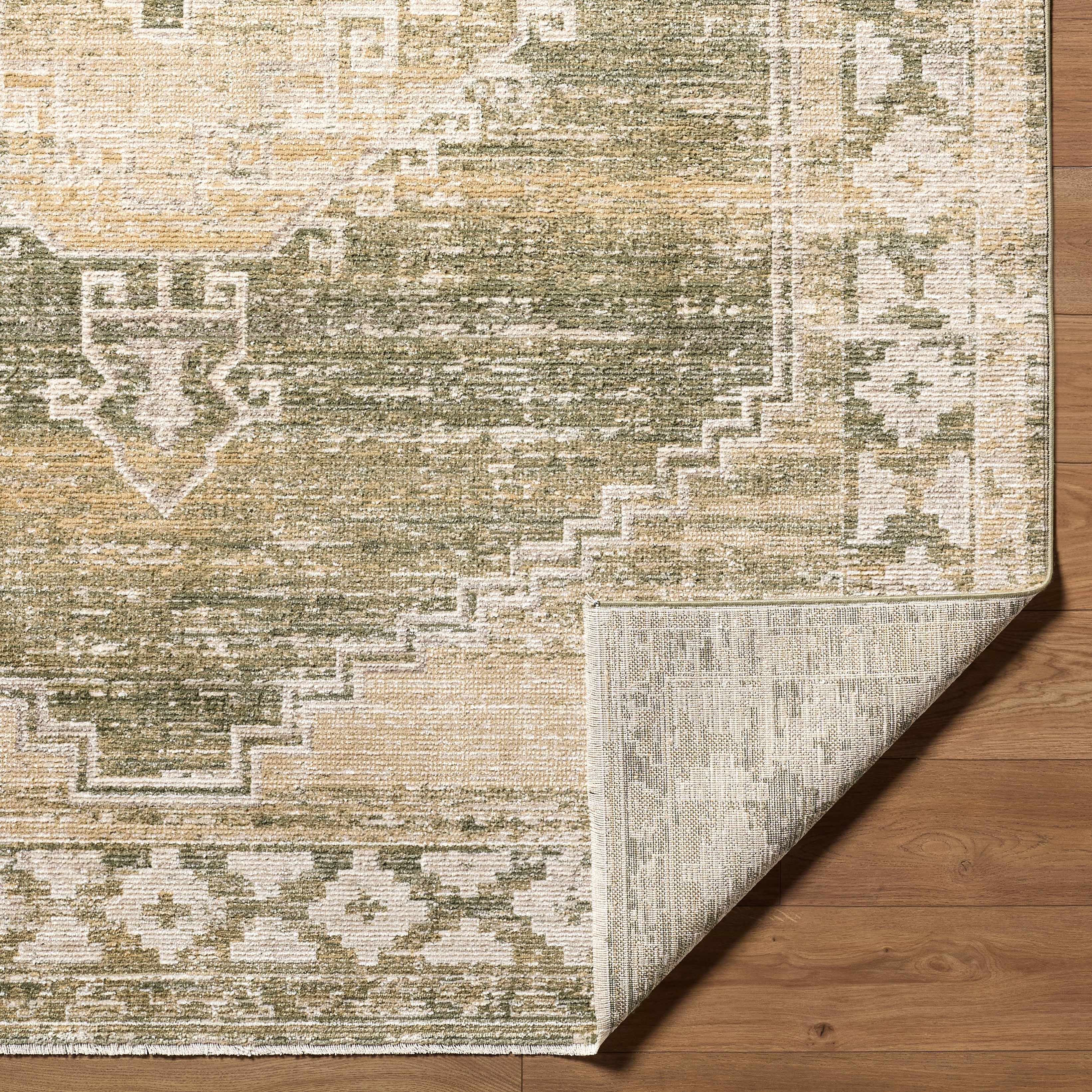 Kairo Area Rug  Machine Woven  Tan and Off White
