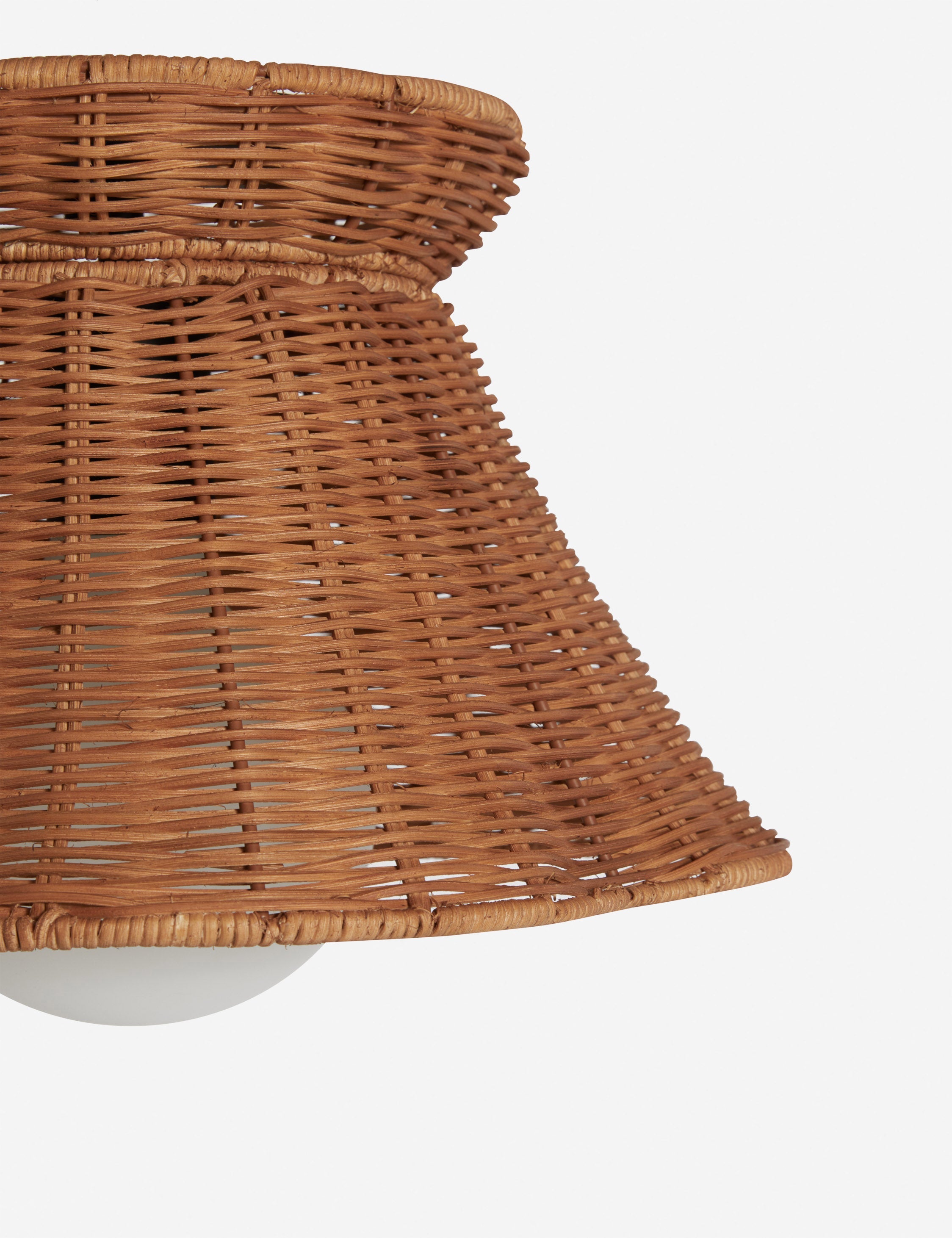 Kairo Flush Mount Light | Woven Design, Compact Profile