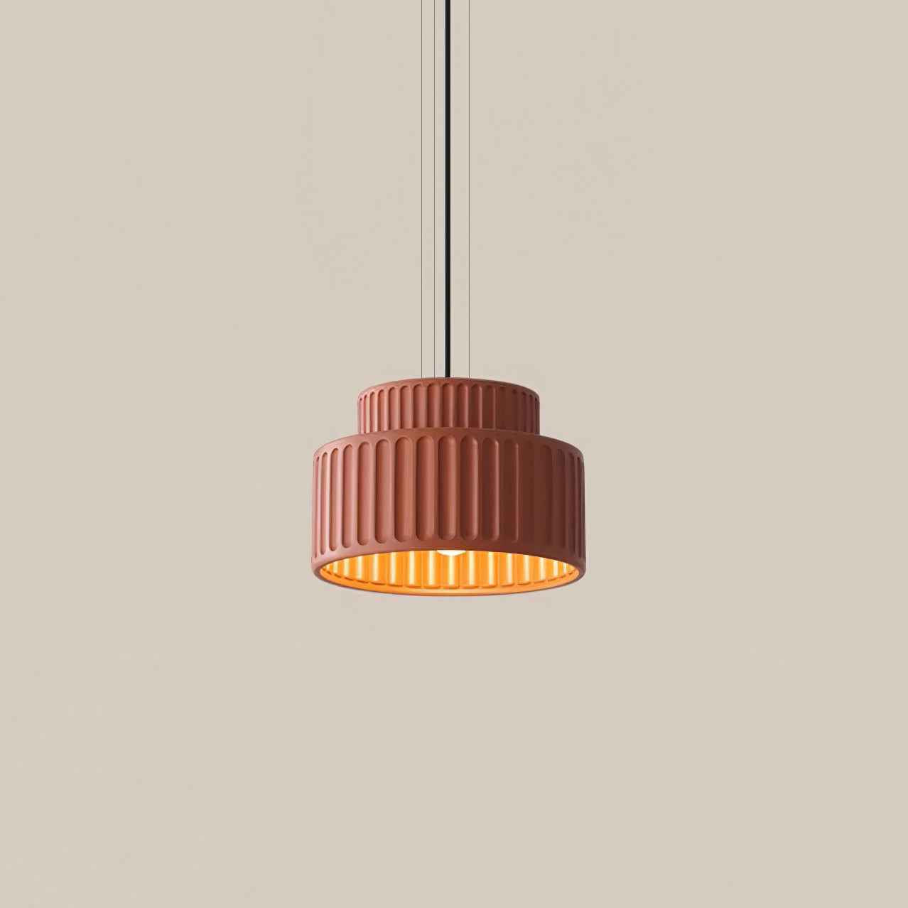Aiko Pendant Lamp | Modern Classic Design, Pleated Resin Shade