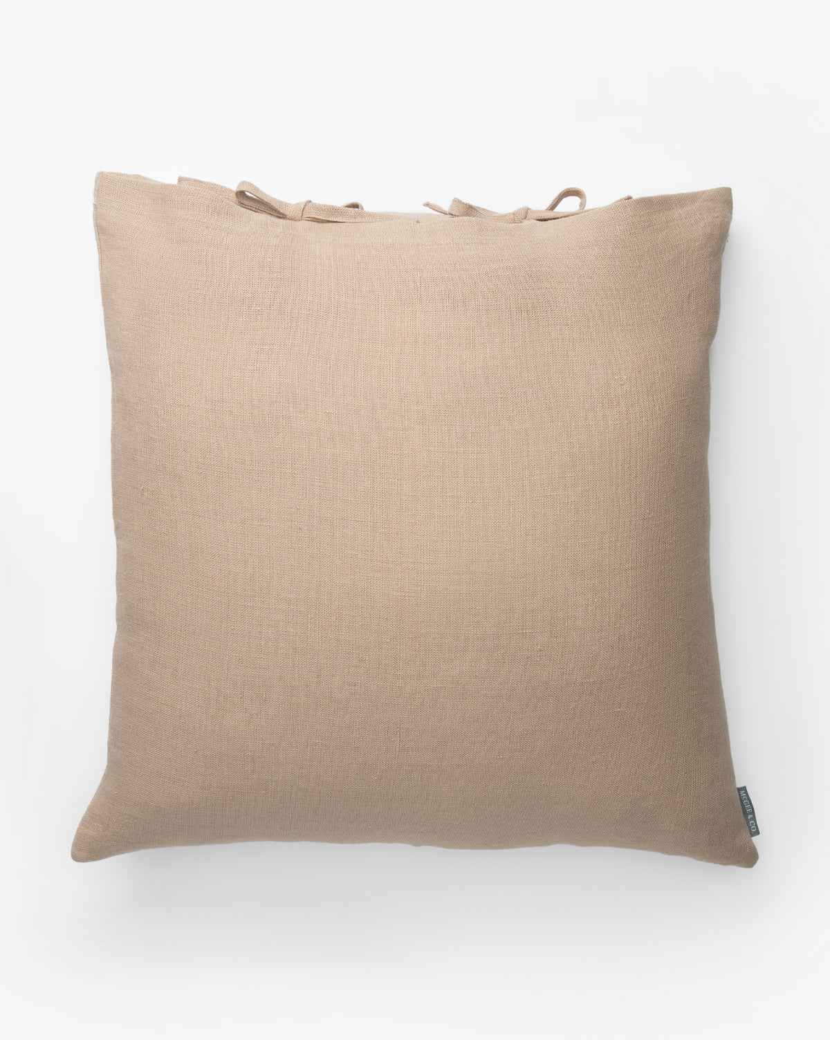 Kara Linen Pillow Cover  100% Linen with Elegant Tie Details