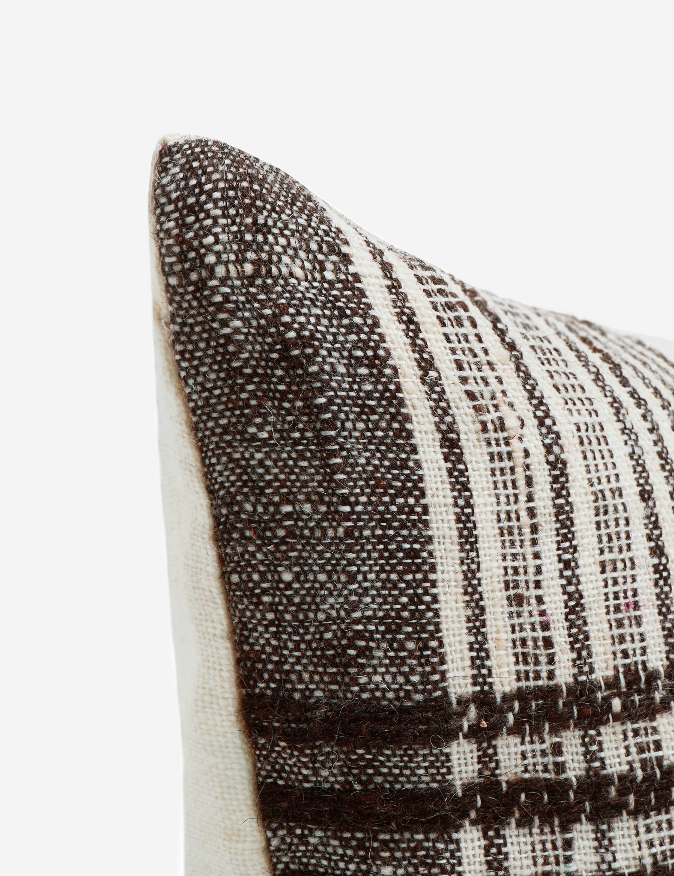 Kavi Throw Pillow | Hand Loomed Desi Wool, Geometric Patterns