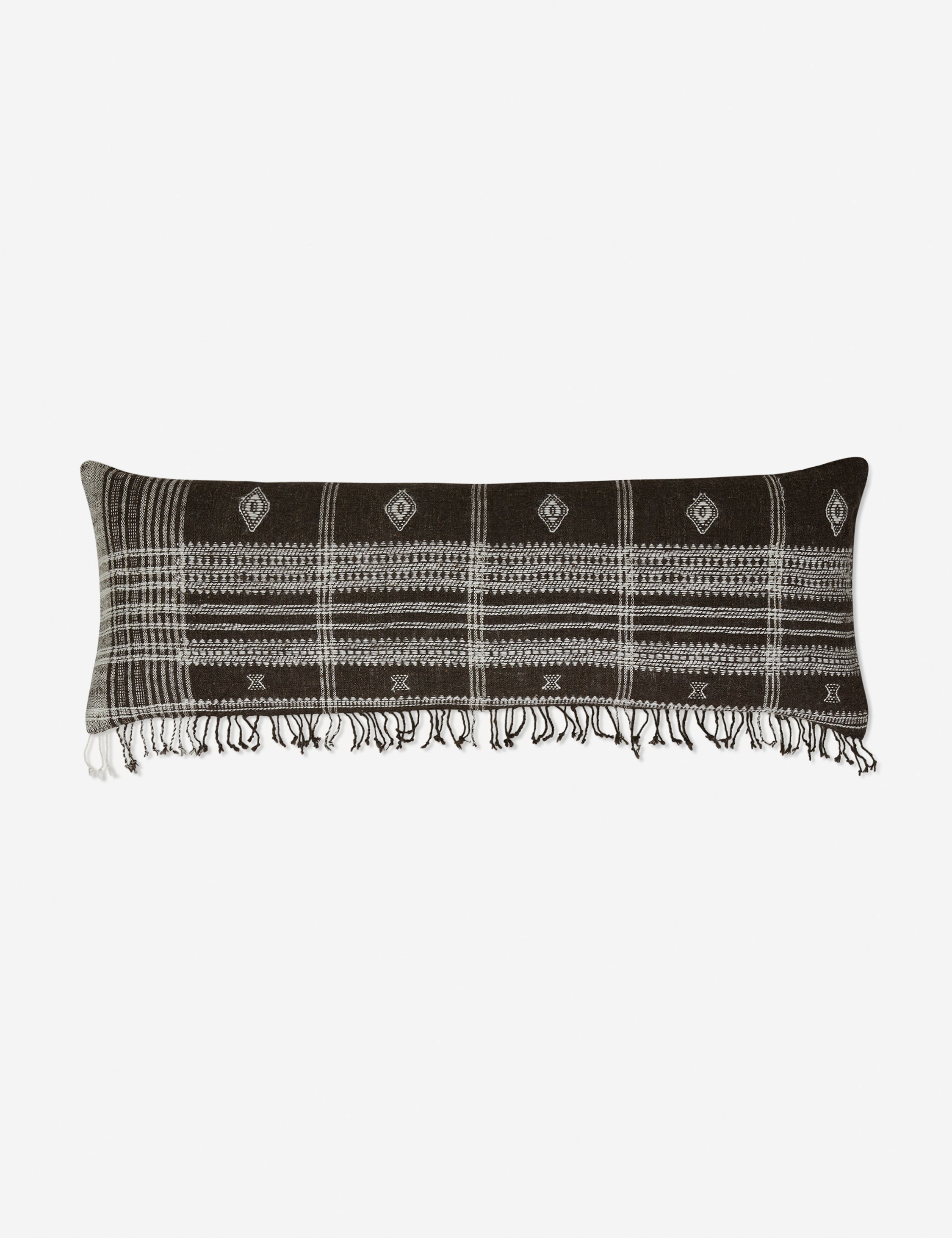 Kavi Throw Pillow | Hand Loomed Desi Wool, Geometric Patterns