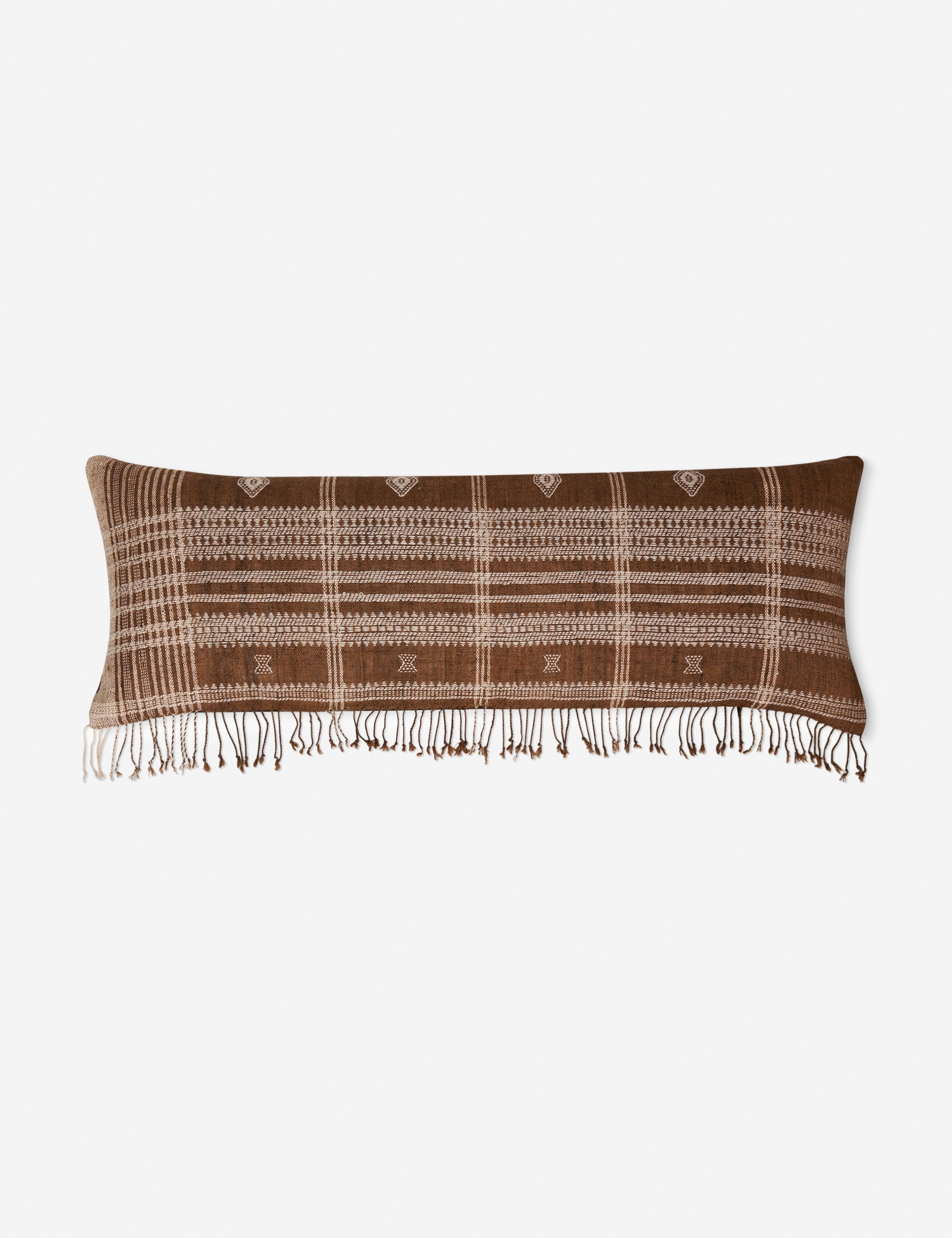 Kavi Throw Pillow | Hand Loomed Desi Wool, Geometric Patterns