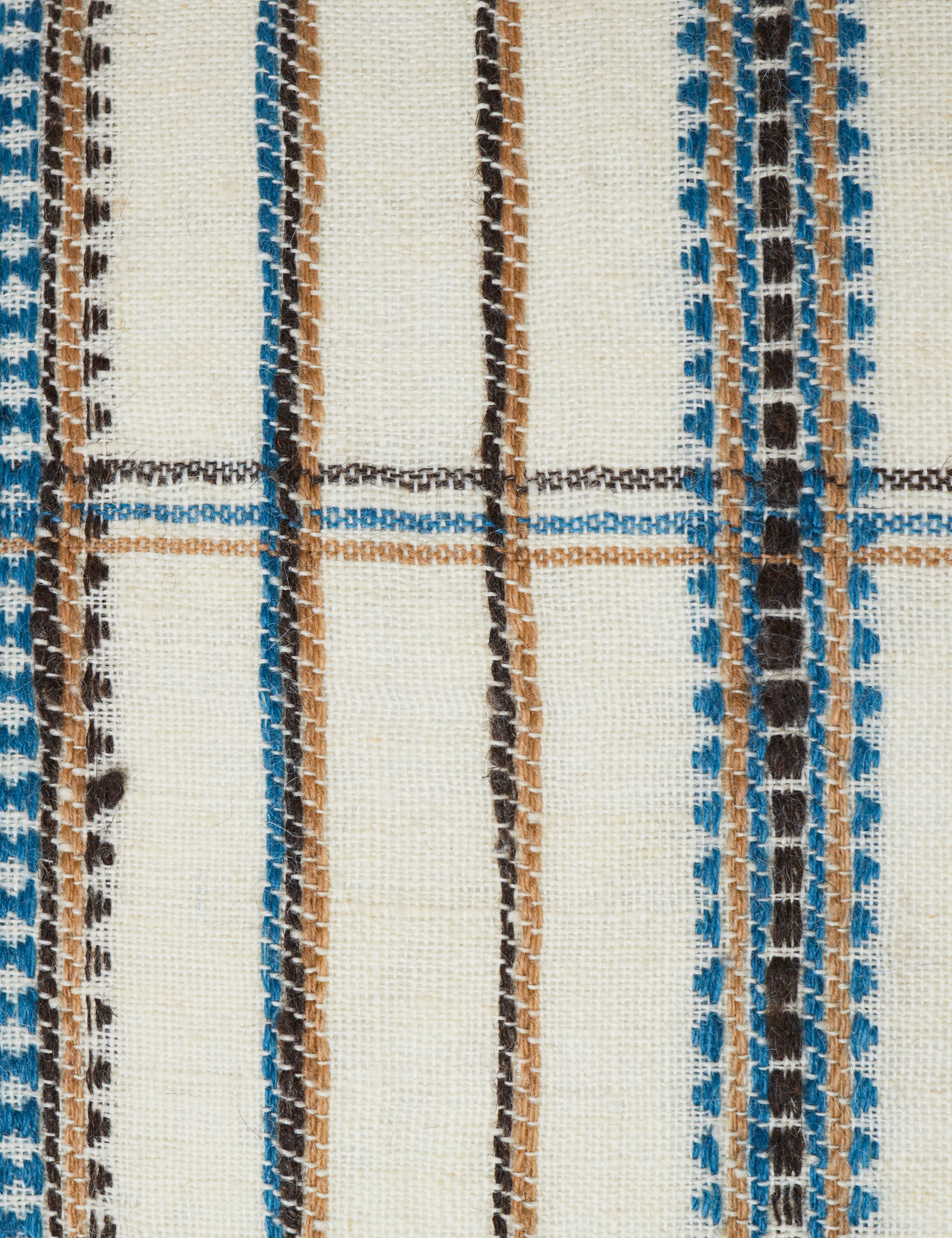 Kavi Throw Pillow | Hand Loomed Desi Wool, Geometric Patterns
