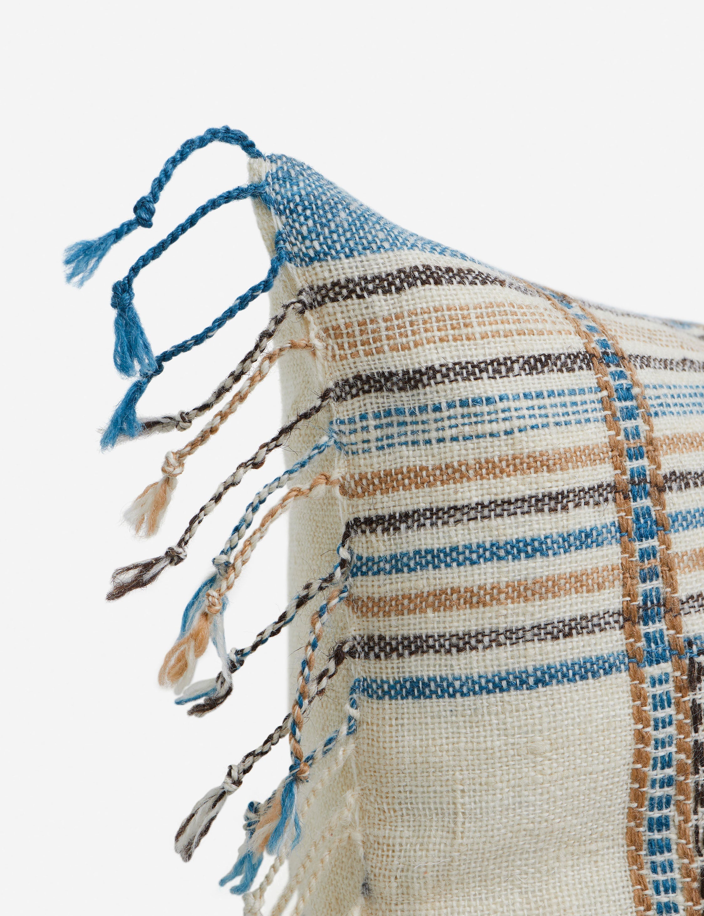 Kavi Throw Pillow | Hand Loomed Desi Wool, Geometric Patterns