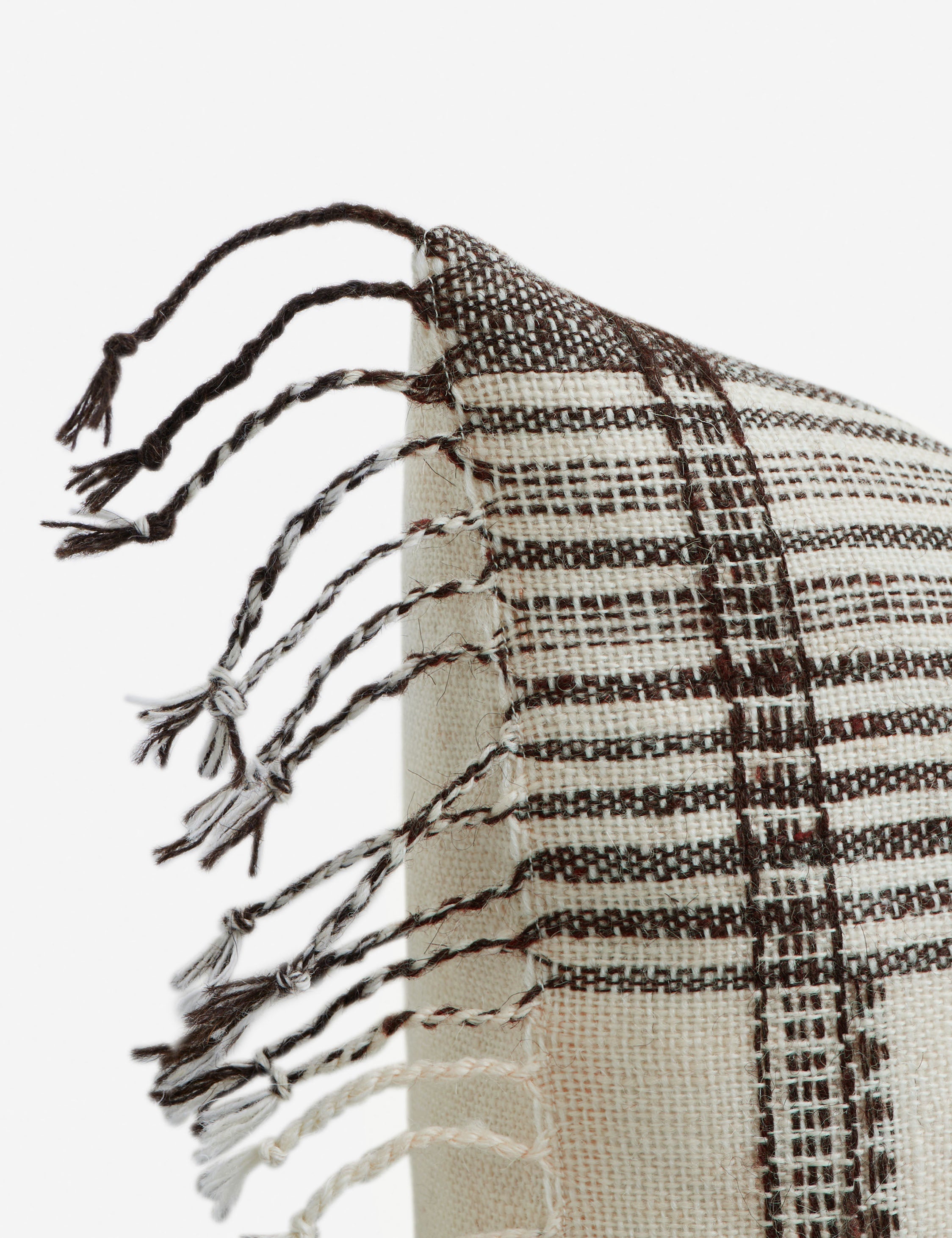 Kavi Throw Pillow | Hand Loomed Desi Wool, Geometric Patterns