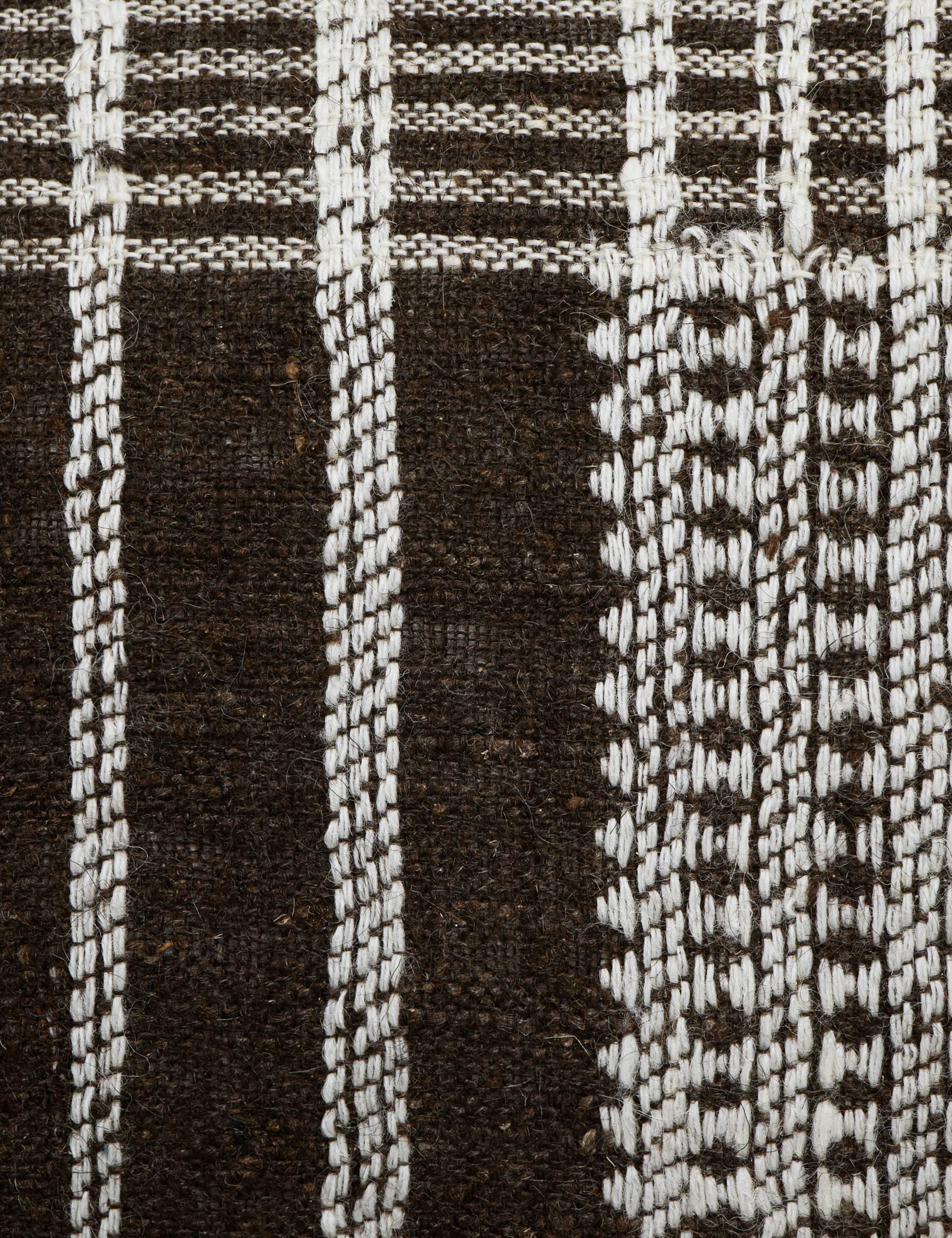 Kavi Throw Pillow | Hand Loomed Desi Wool, Geometric Patterns