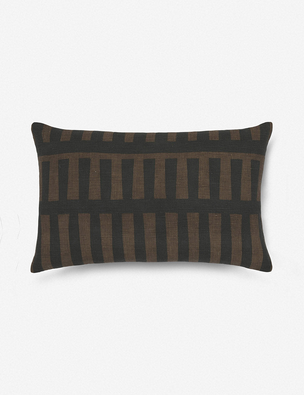 Kona Decorative Pillow | Soft Linen Weave, Geometric Pattern