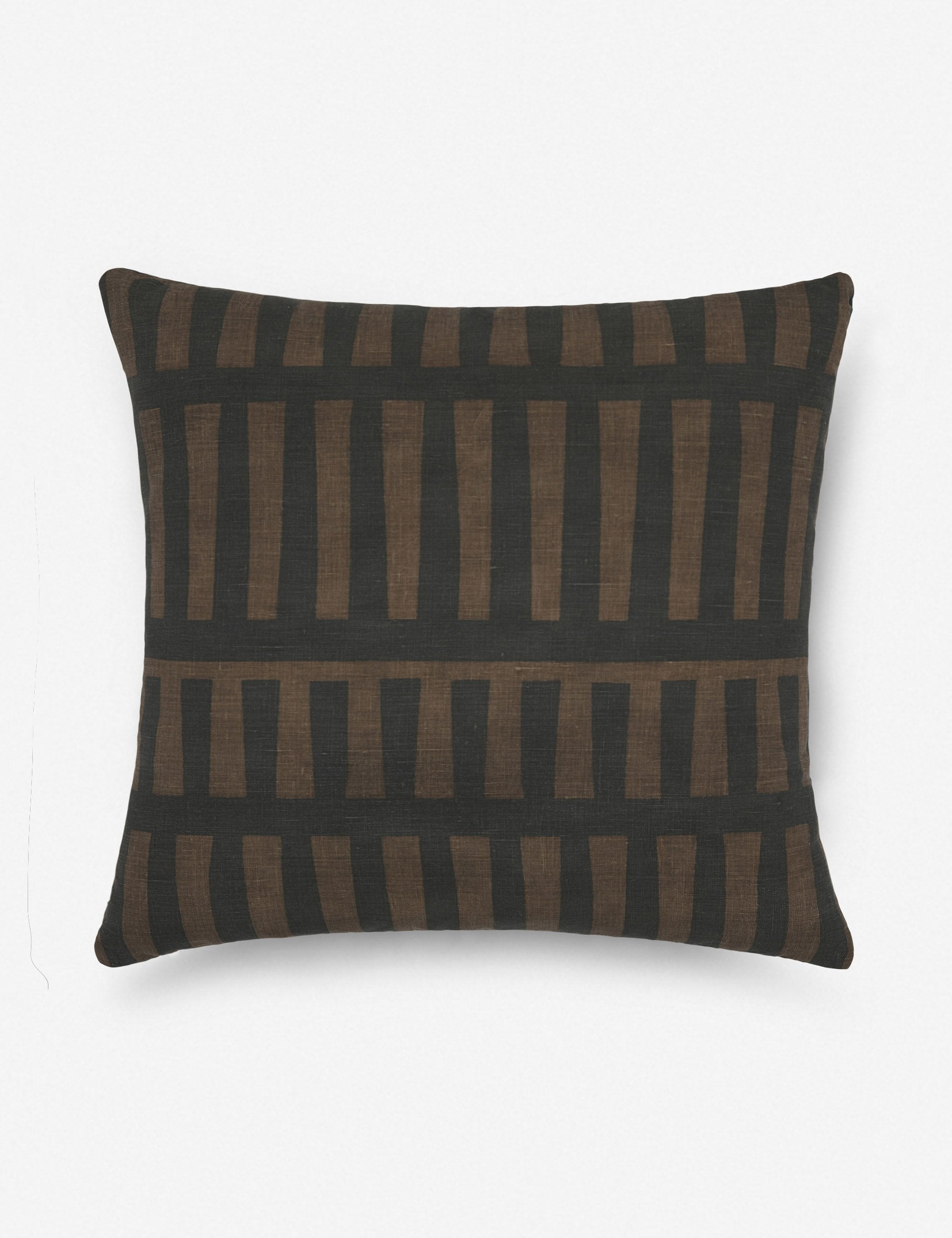Kona Decorative Pillow | Soft Linen Weave, Geometric Pattern