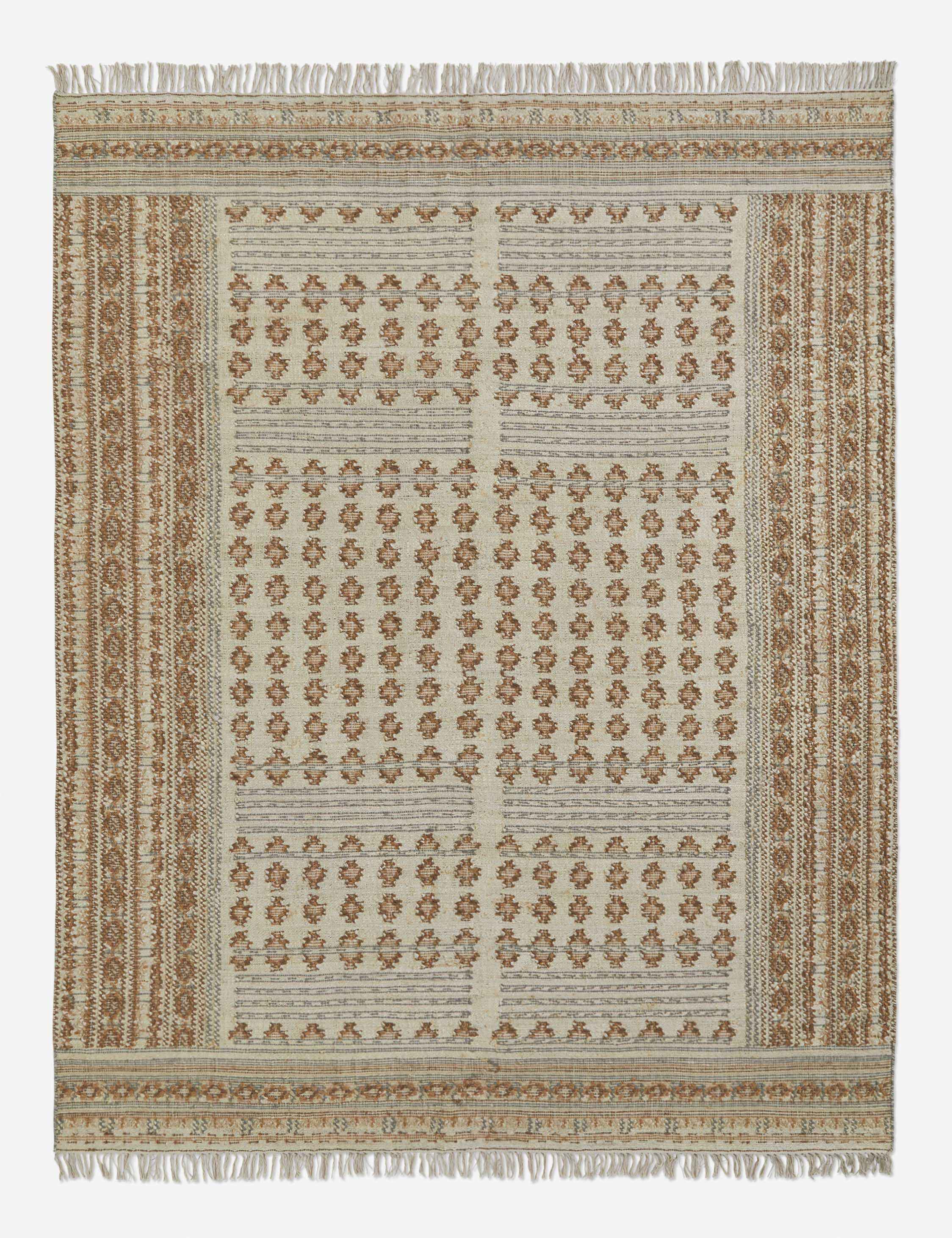 Kairo Flatweave Rug | Jute-Wool Blend, Durable Low Pile
