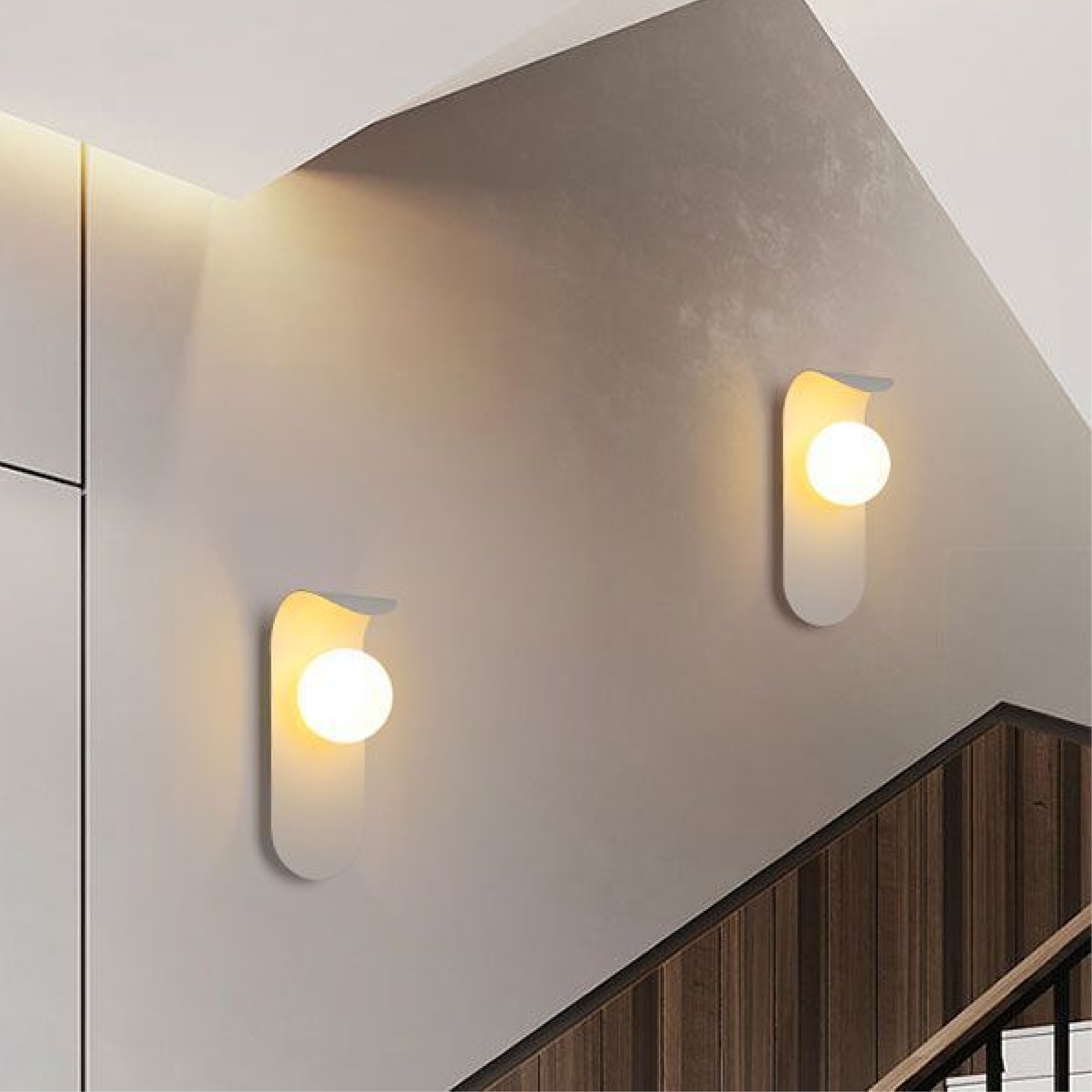 Bello Wall Light | Scandinavian Iron & Frosted Glass Design