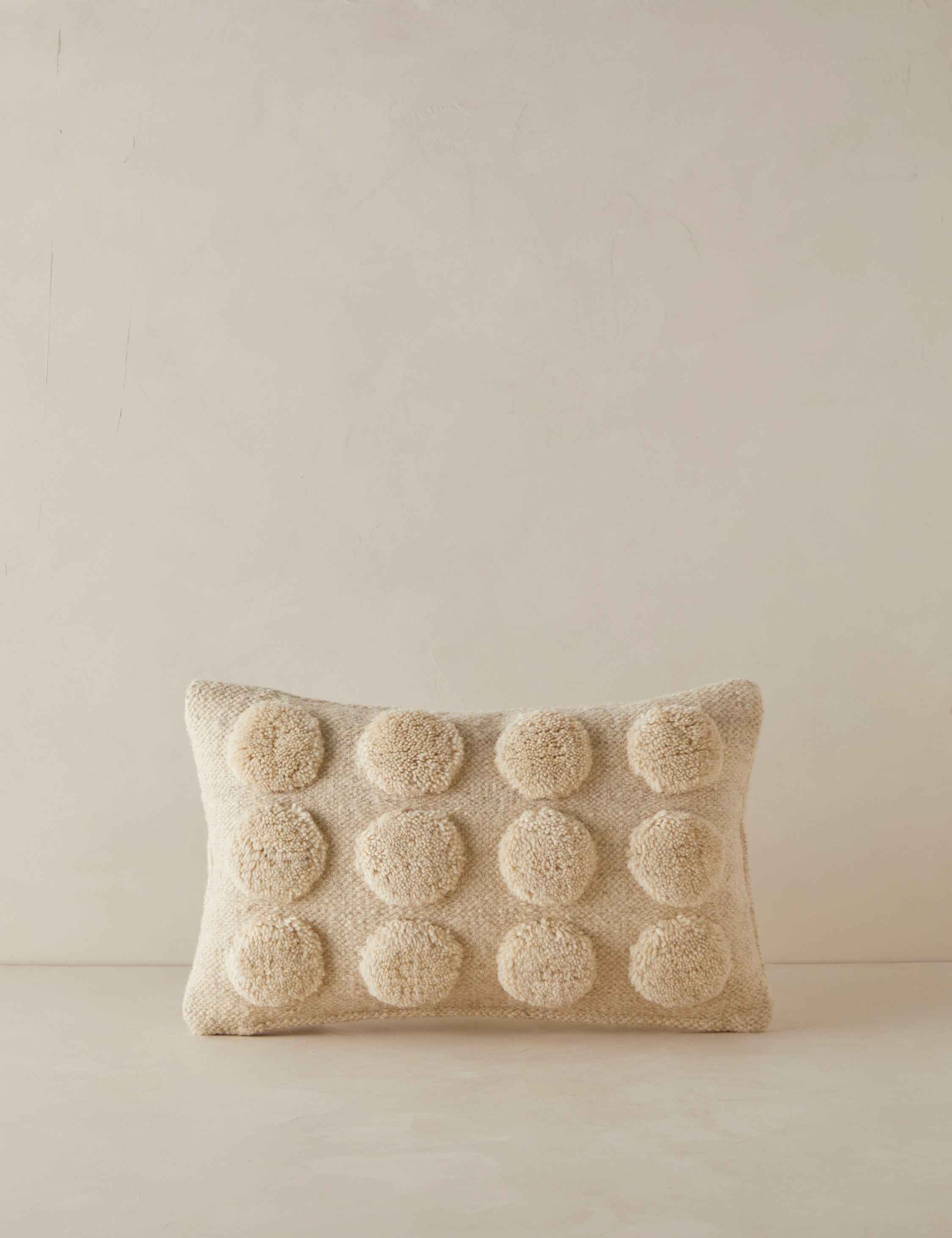 Kora Throw Pillow | Soft Woolen Tufts, Exclusive Design