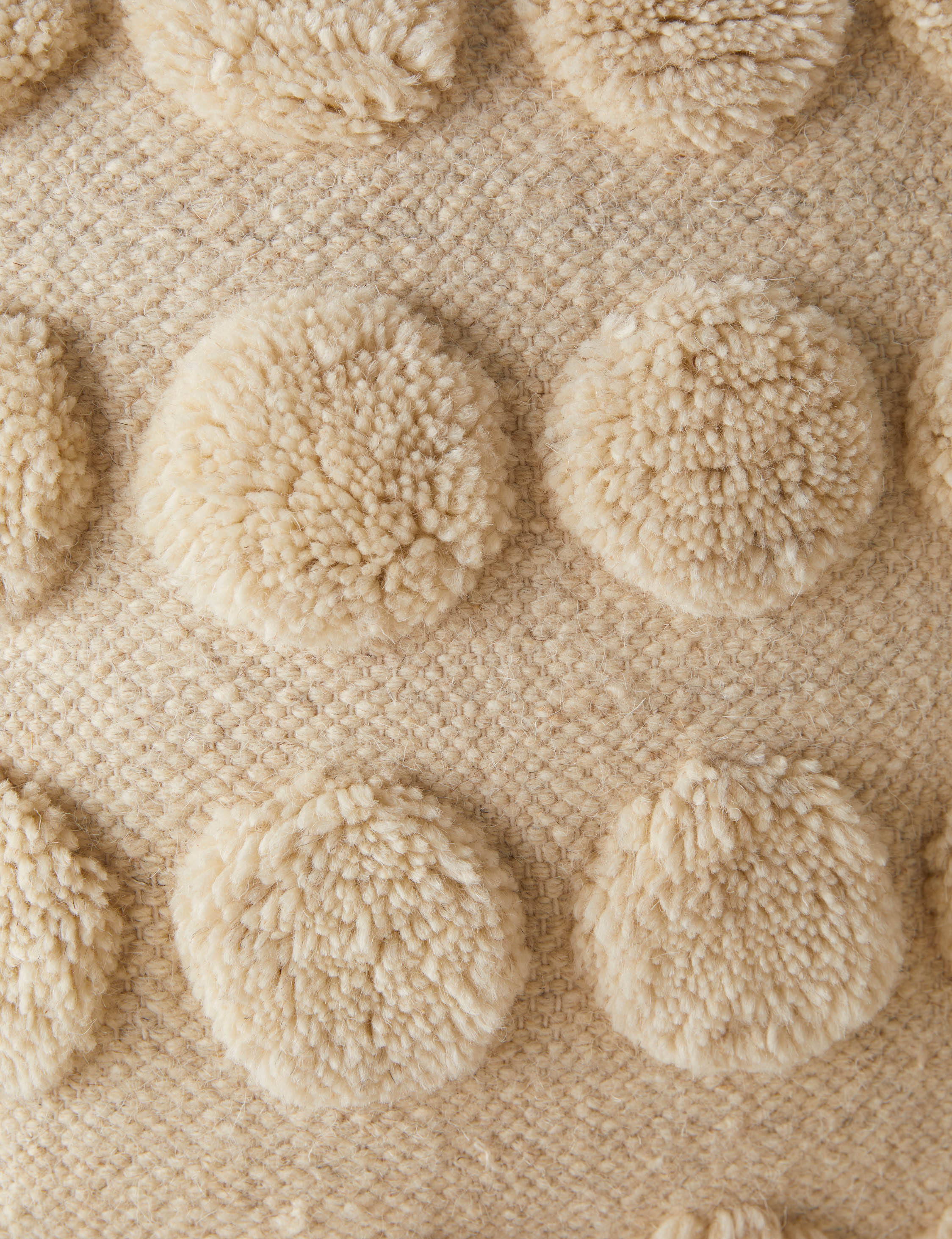 Kora Throw Pillow | Soft Woolen Tufts, Exclusive Design